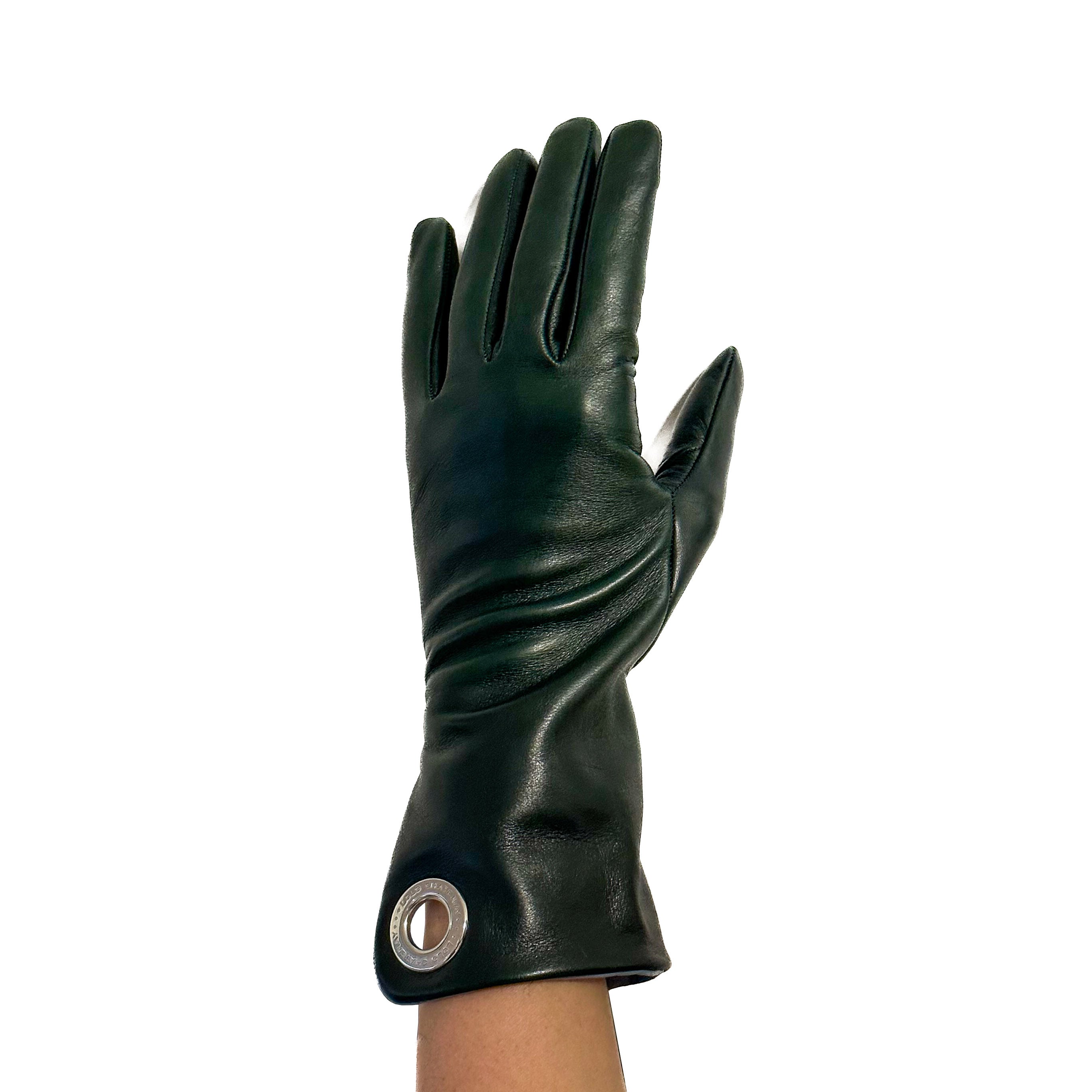 Gants Cuir Bicolore