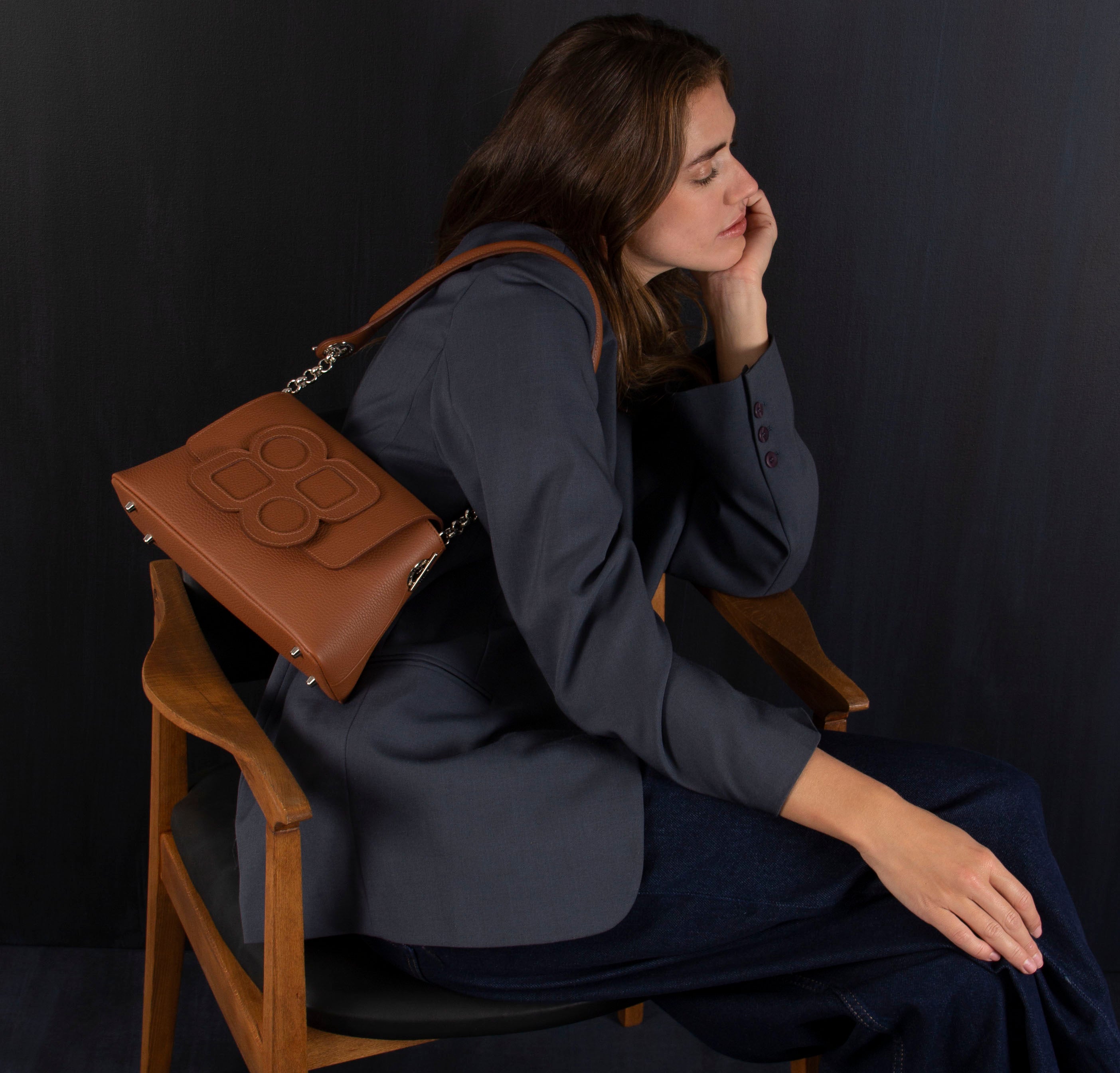 Sac MEDIUM - Rabat GUS CLOVER et Poignée Epaule