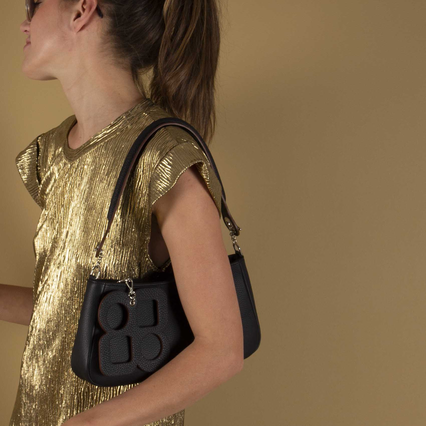 Sac Pochette Moon - Bijou De Sac Trèfle et Poignée Epaule
