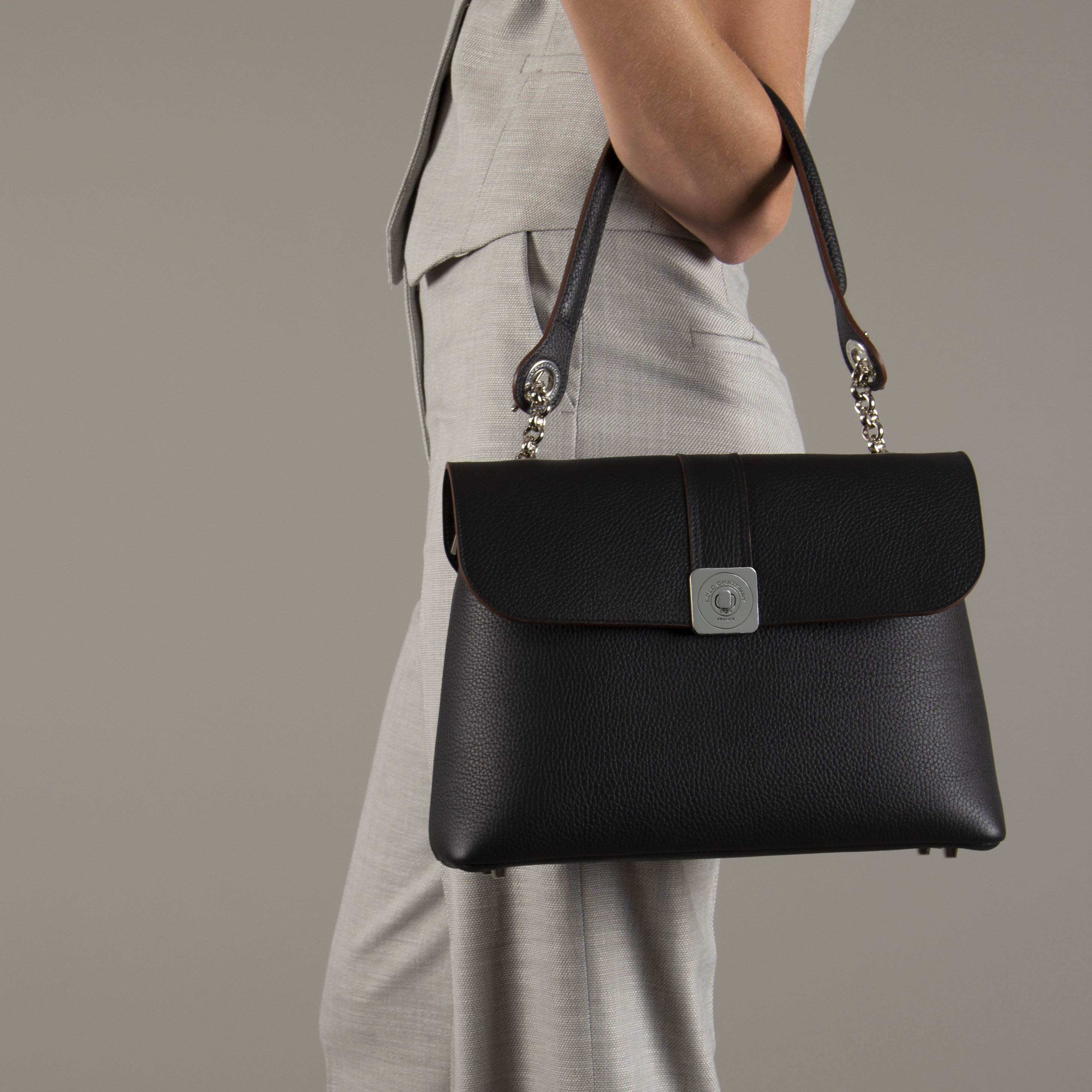 Sac BIG - Rabat Réversible Vernis et Porté Épaule