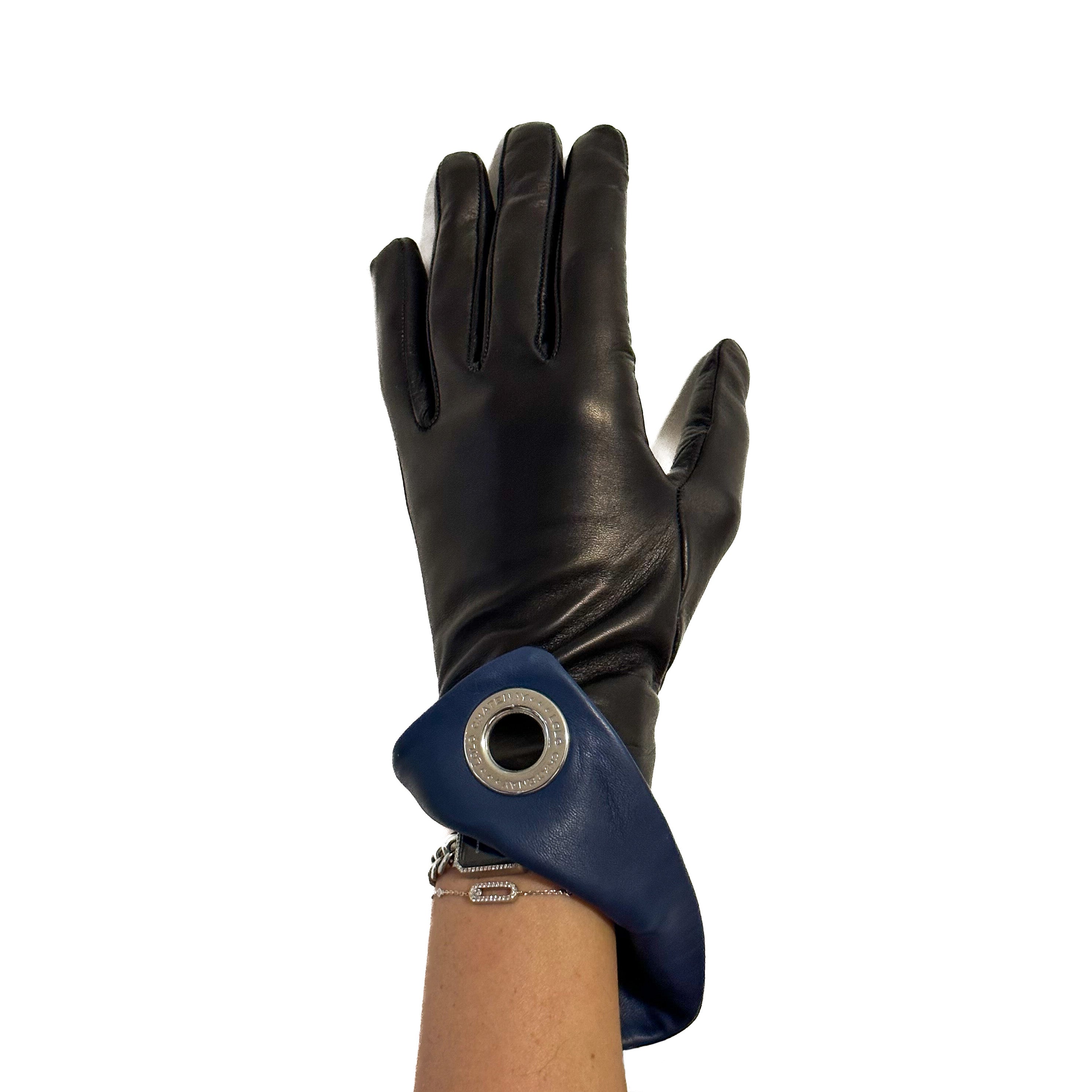 Gants Cuir Bicolore