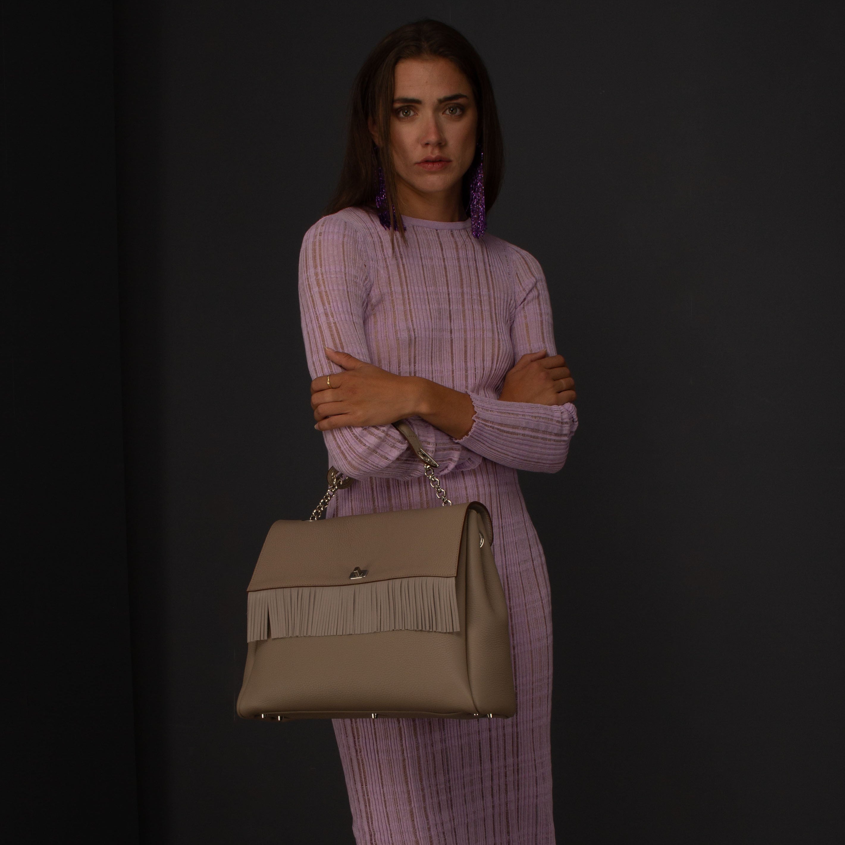 Small bag - Removable flap and shoulder handle