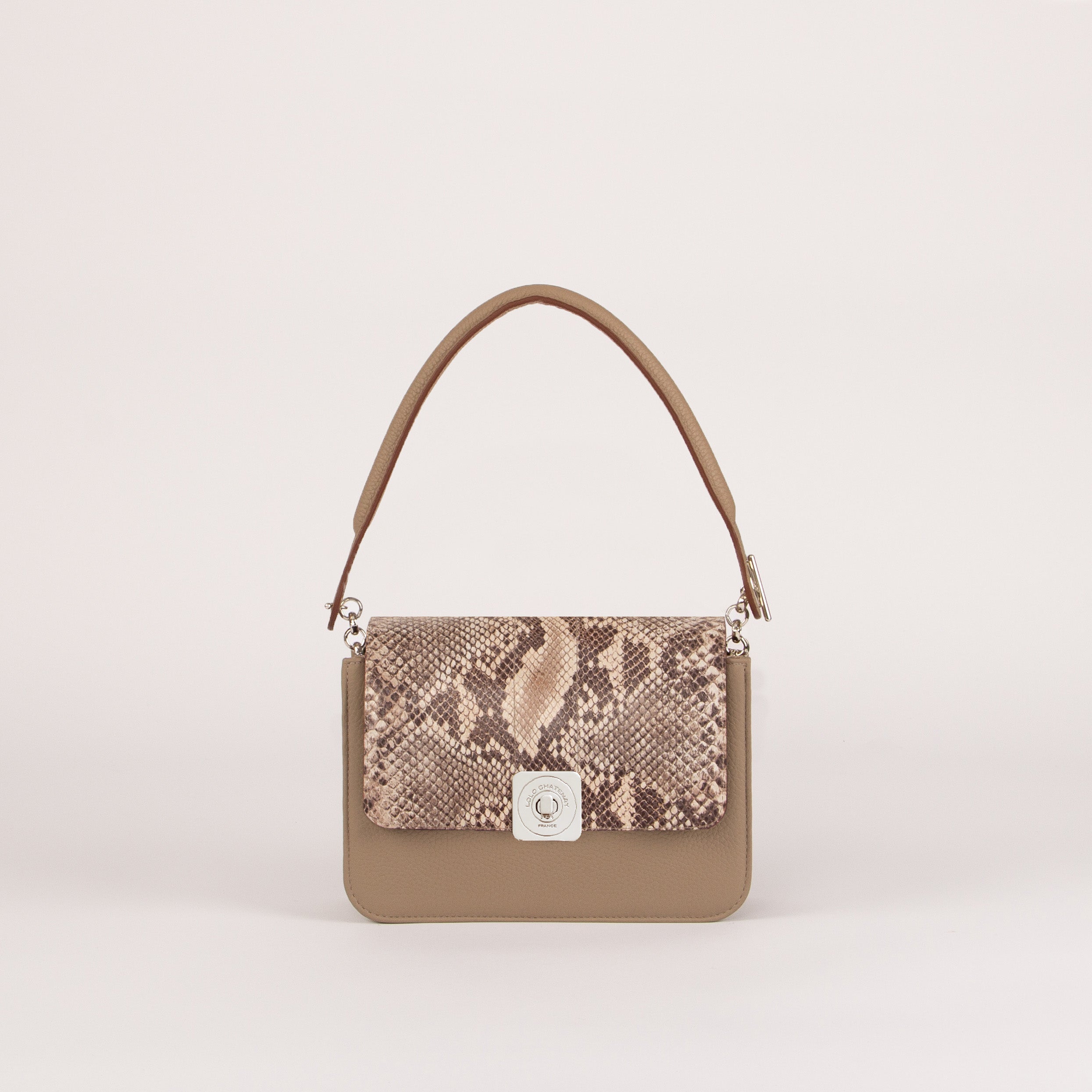 Small LITTLE Shoulder Bag - Reversible Pyton Flap