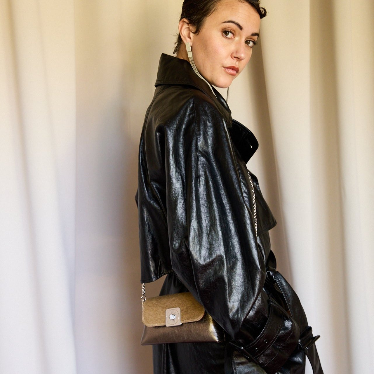 Sac NANO XL - Rabat NANO XL FOURRURE et Chaîne Bandoulière