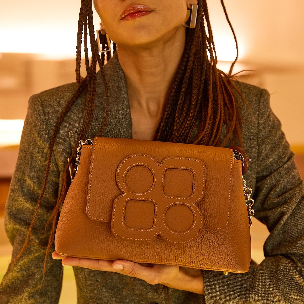 Sac MEDIUM - Rabat GUS CLOVER et Poignée Epaule