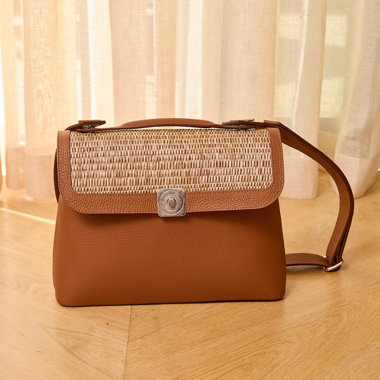 Sac Porté Main BIG - Rabat Paille Tressée