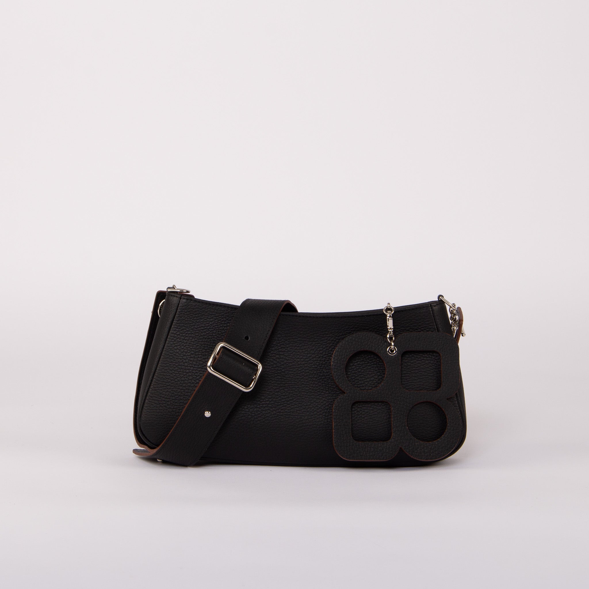 MOON Crossbody Baguette Bag - Clover Bag Charm