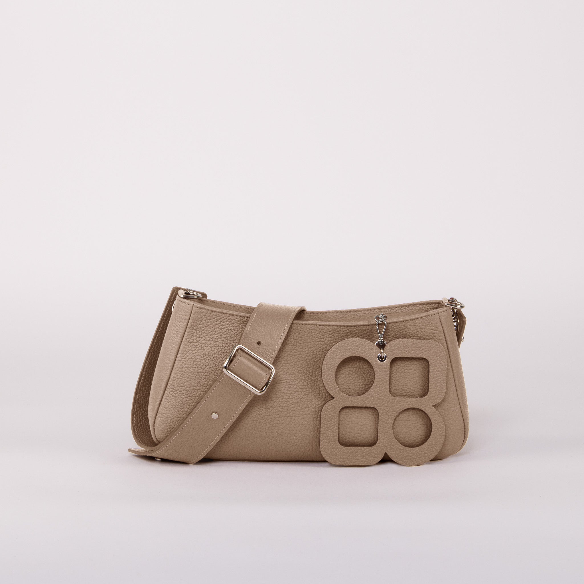 MOON Crossbody Baguette Bag - Clover Bag Charm