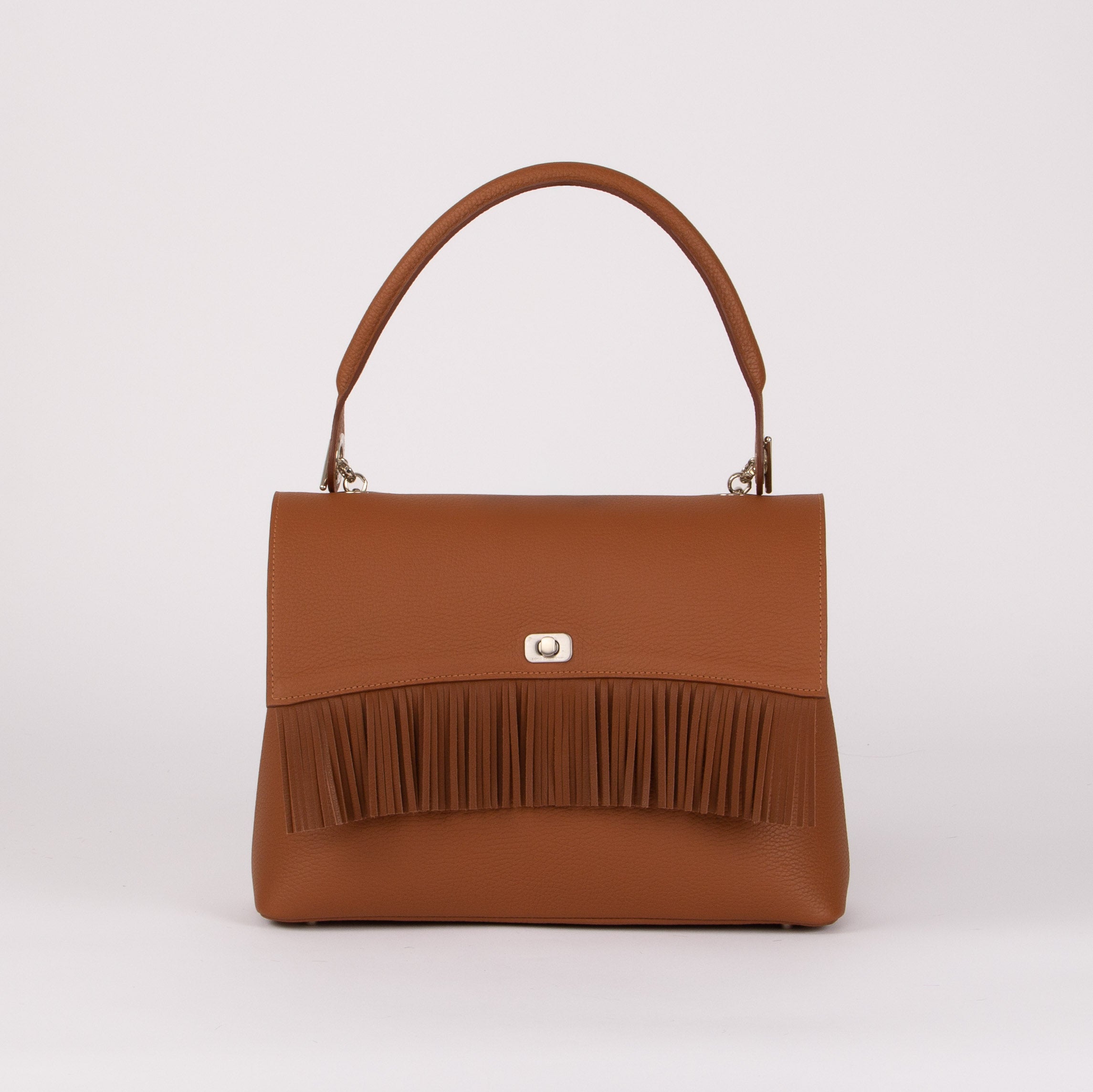 BIG Shoulder Bag - Fringed Flap