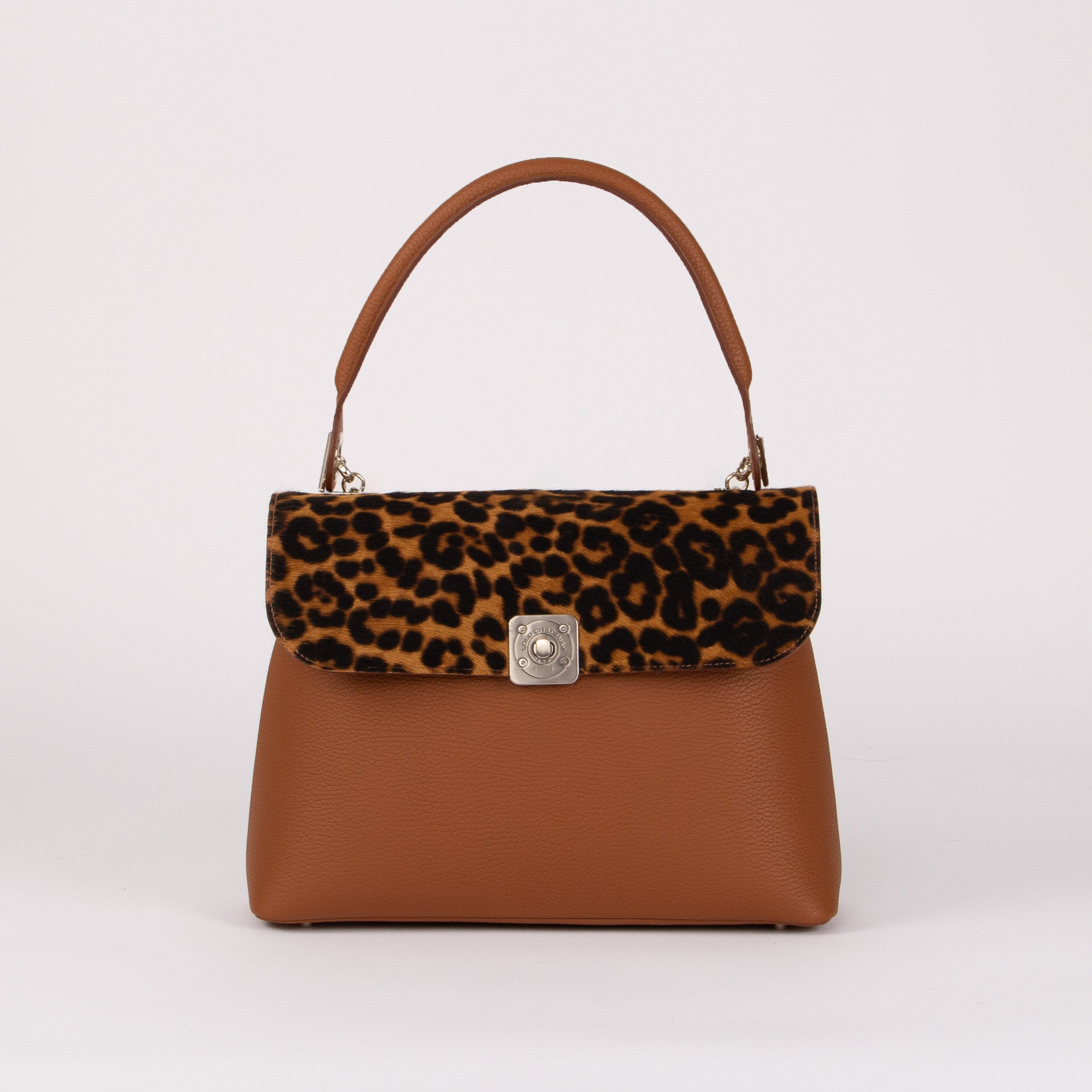 Sac Porté Épaule BIG - Rabat Réversible Léopard
