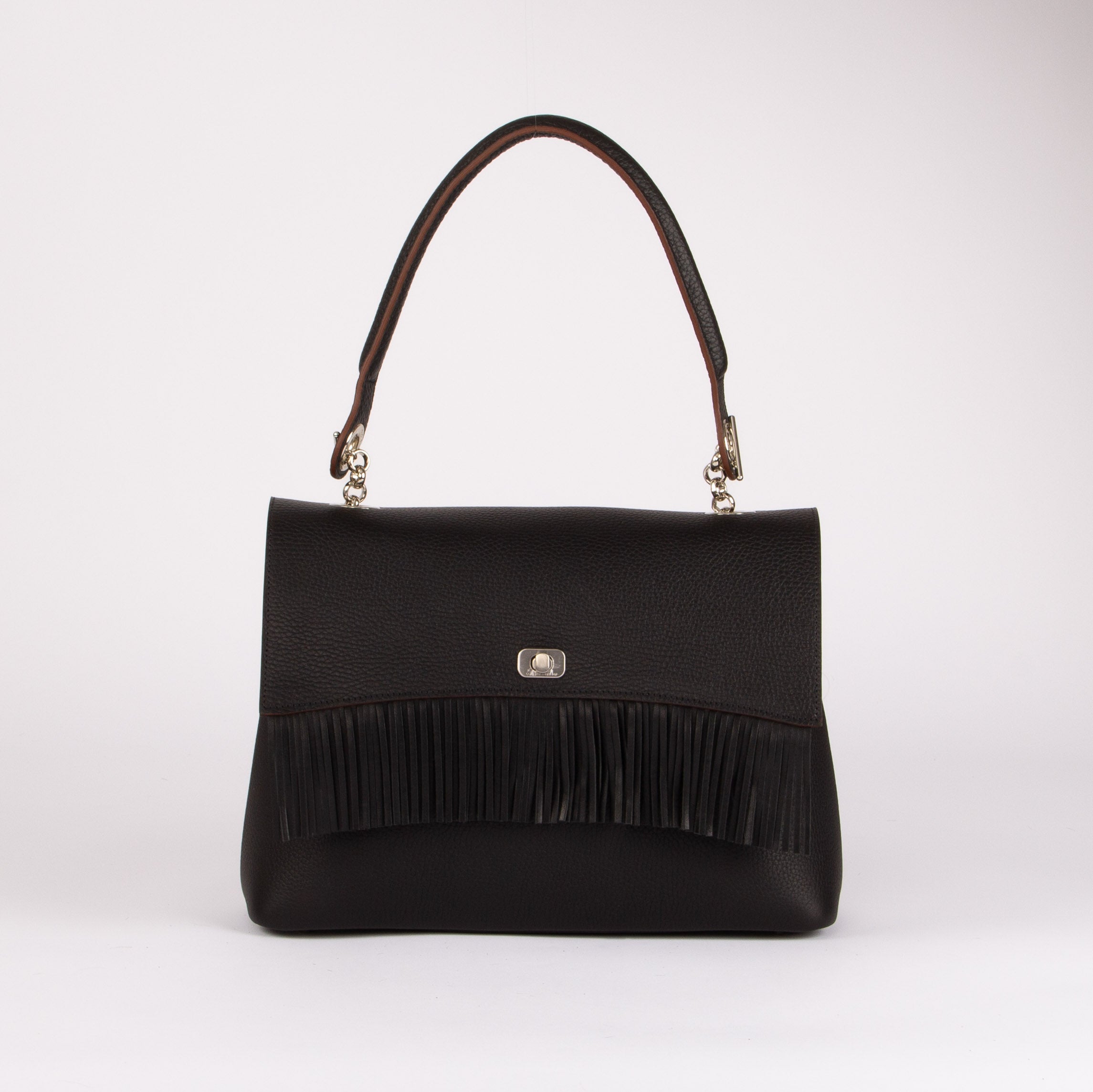 BIG Shoulder Bag - Fringed Flap