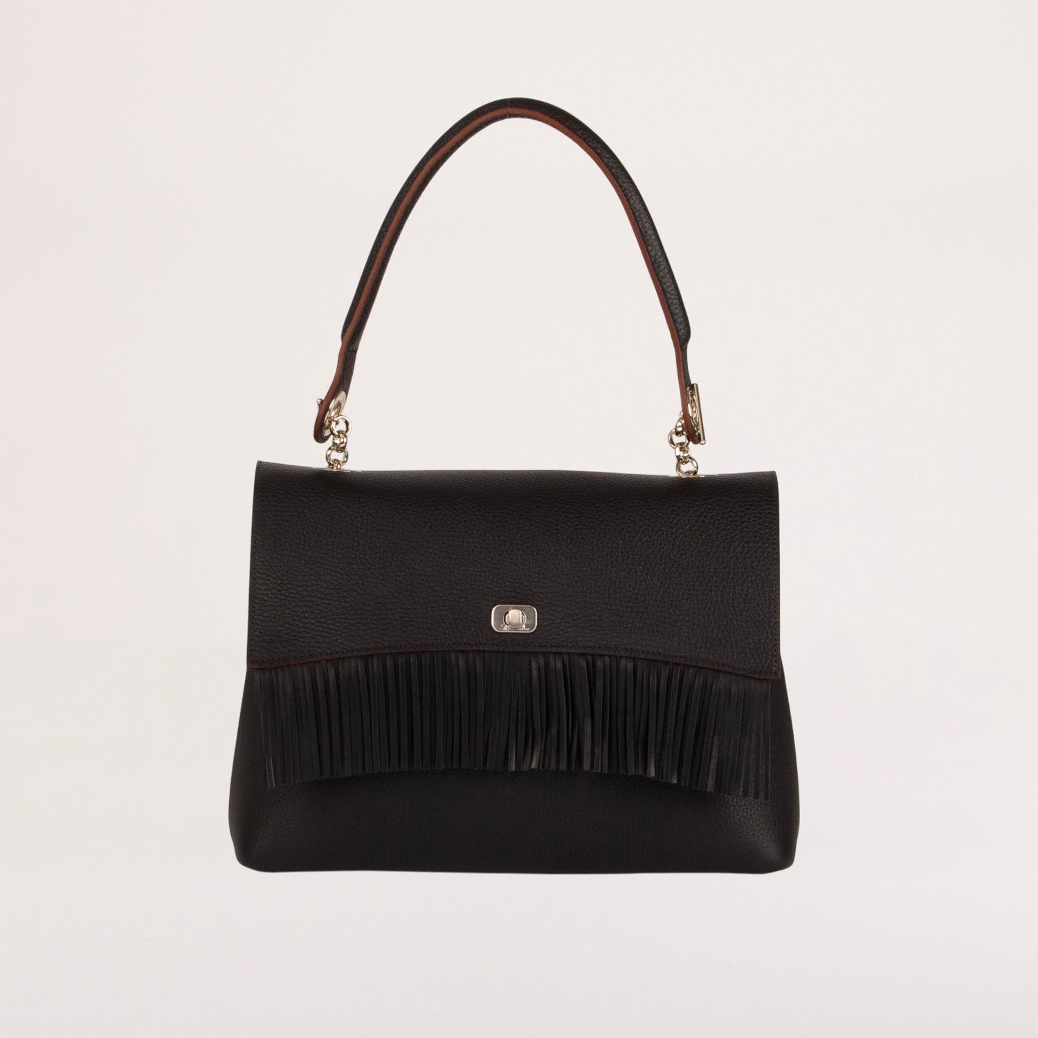 BIG Shoulder Bag - Fringed Flap