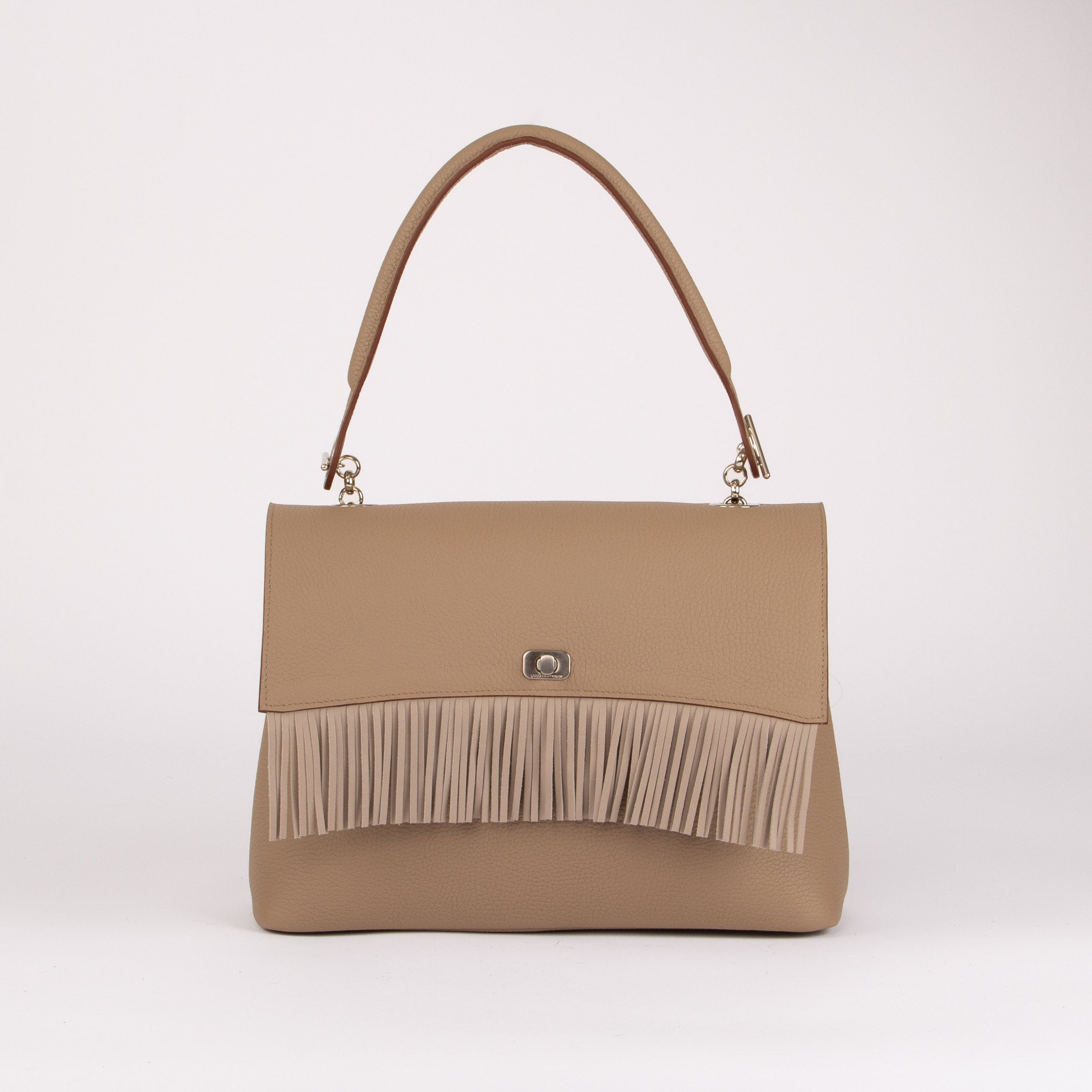 BIG Shoulder Bag - Fringed Flap