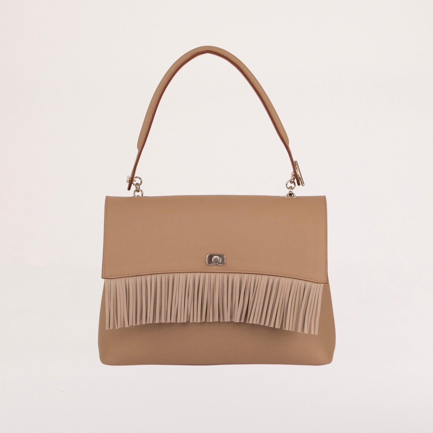 BIG Shoulder Bag - Fringed Flap