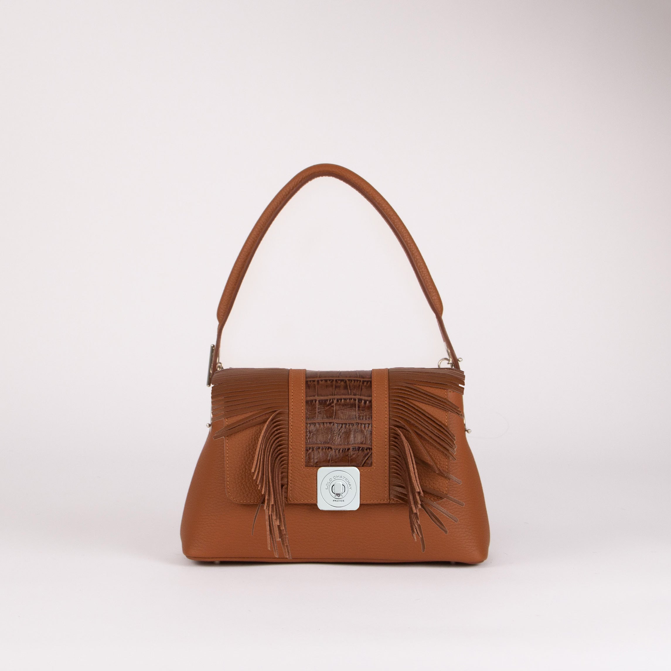 SAC_MEDIUM_CAMEL_POIGNEE_EPAULE_RABAT_BOBO_CAMEL - LOLO - CHATENAY