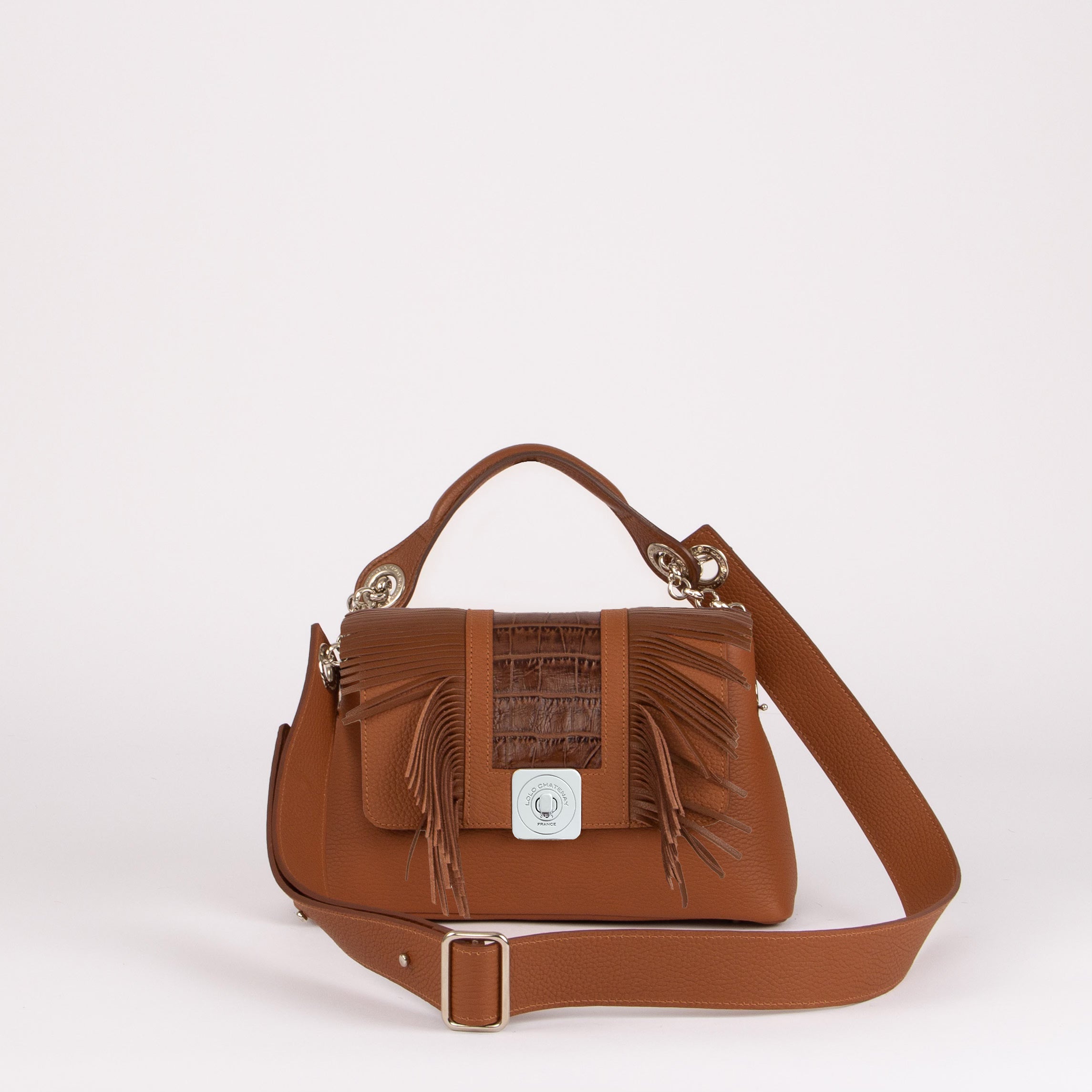 SAC_MEDIUM_CAMEL_POIGNEE_MAIN_BANDOULIERE_RABAT_BOBO_CAMEL - LOLO - CHATENAY