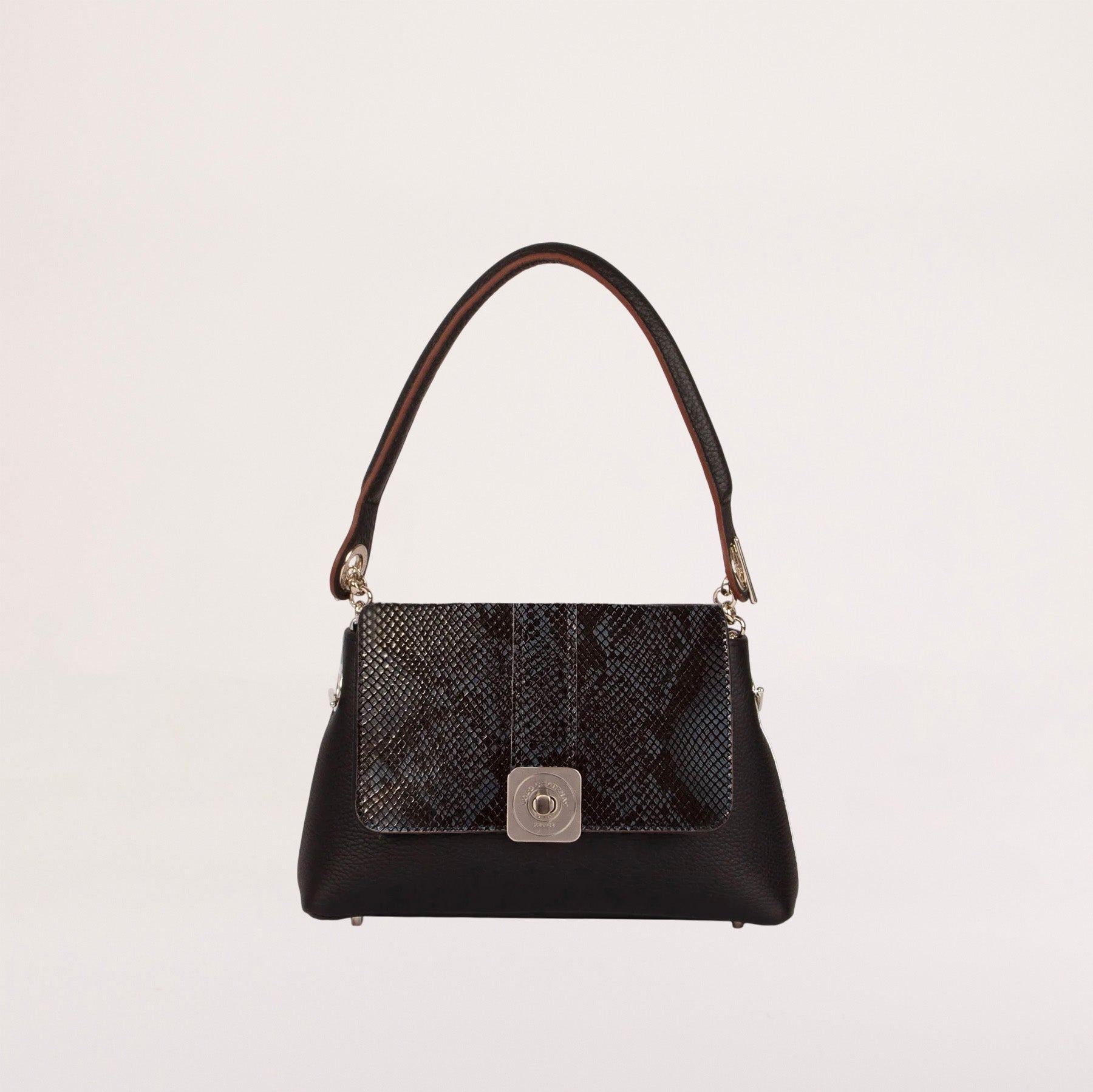 Sac MEDIUM - Rabat GUS imprimé Python et Poignée Epaule