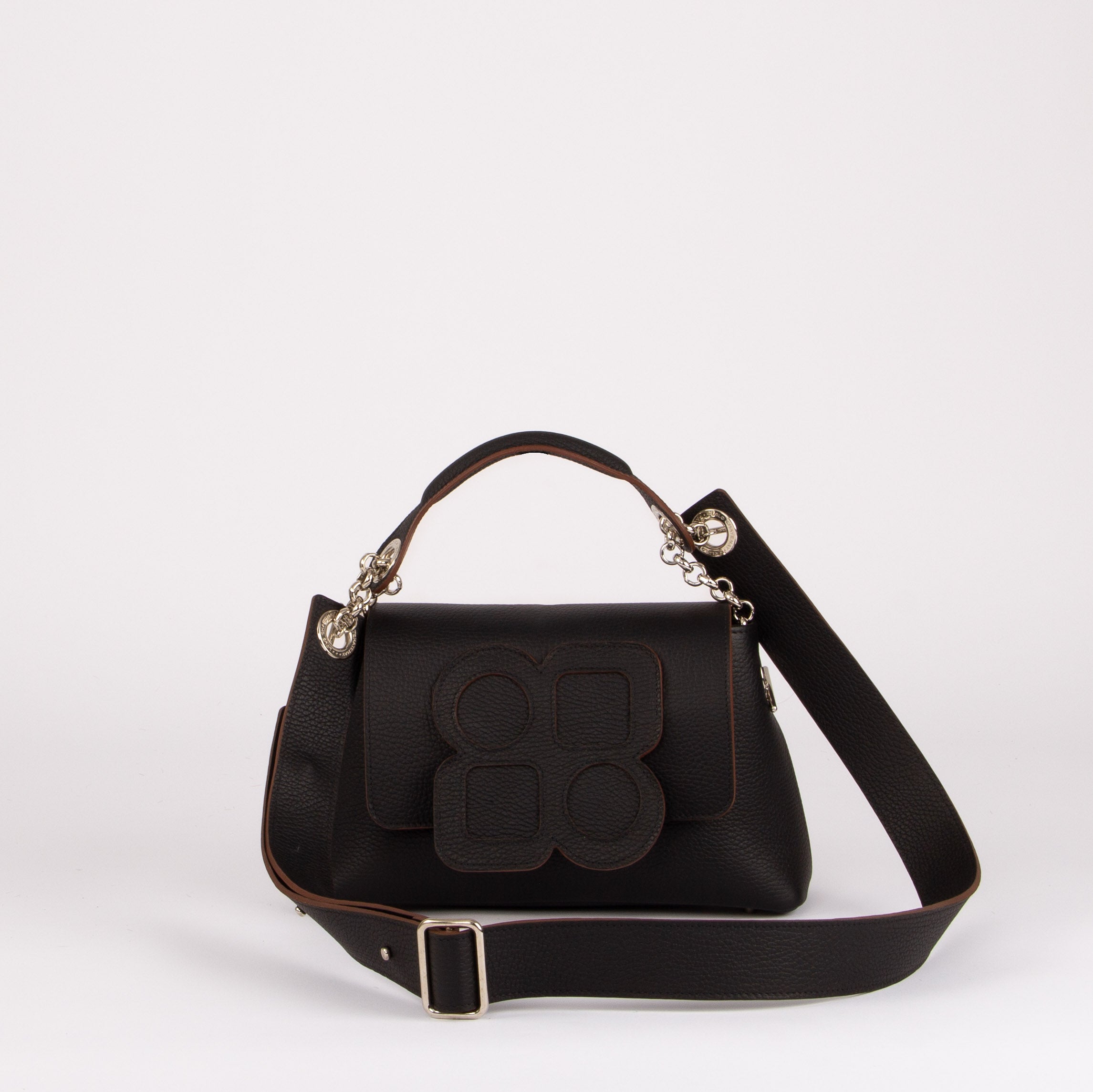 MEDIUM Bag - GUS CLOVER Flap, Hand Handle and Adjustable Shoulder Strap
