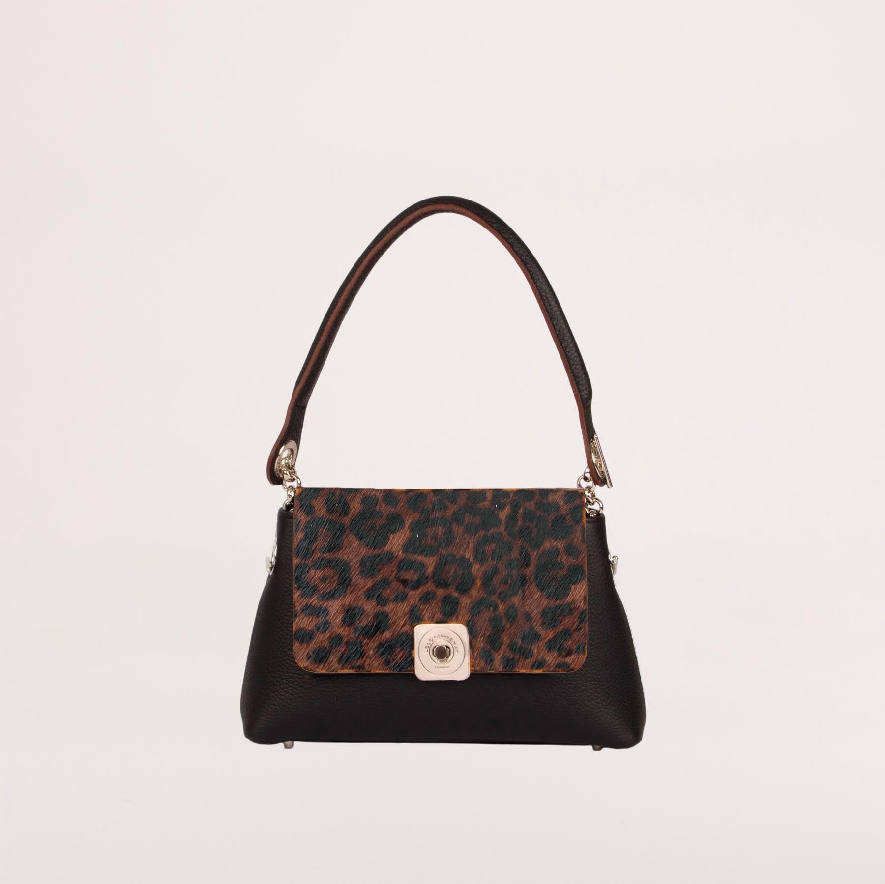 Sac MEDIUM - Rabat GUS Léopard et Poignée Epaule