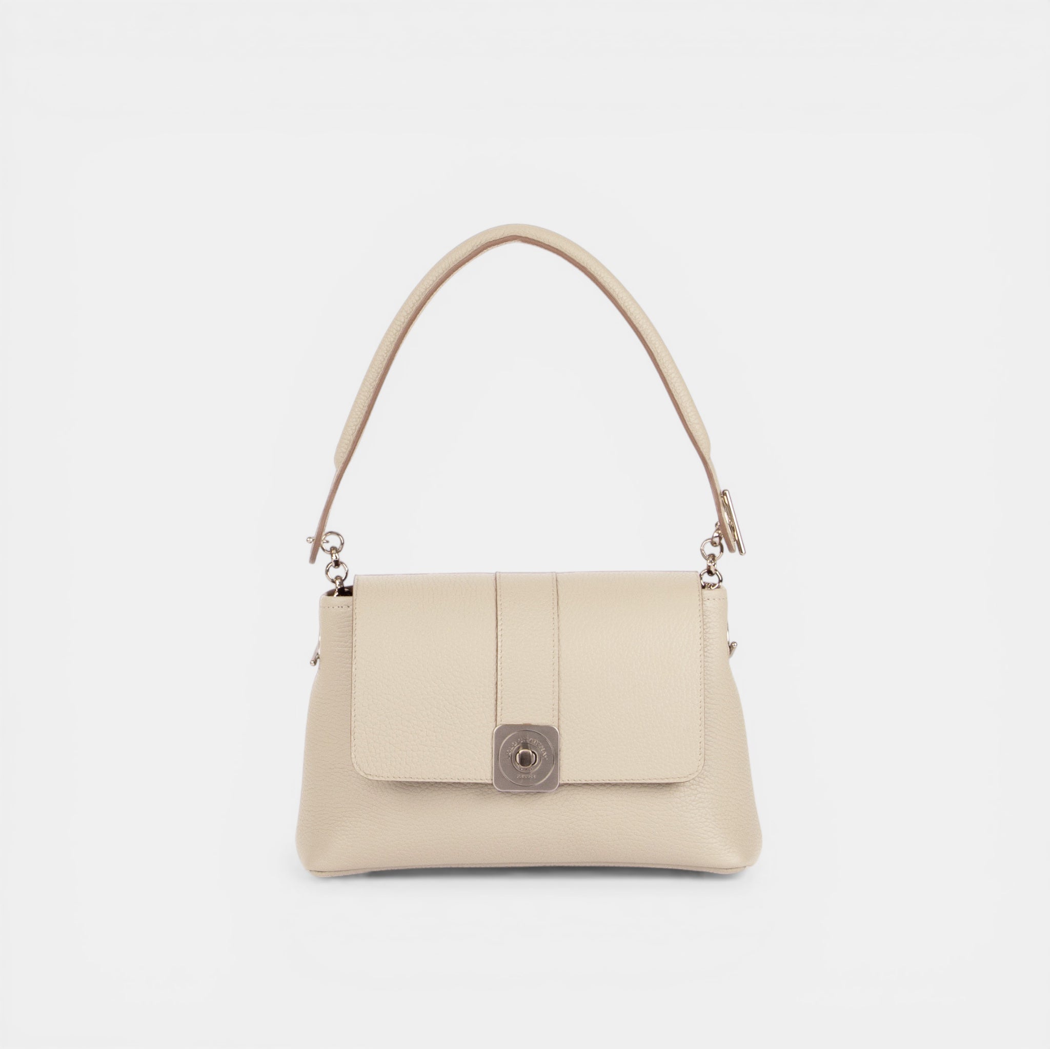 MITTLERE Tasche – Metallische GUS-Klappe und Schultergriff