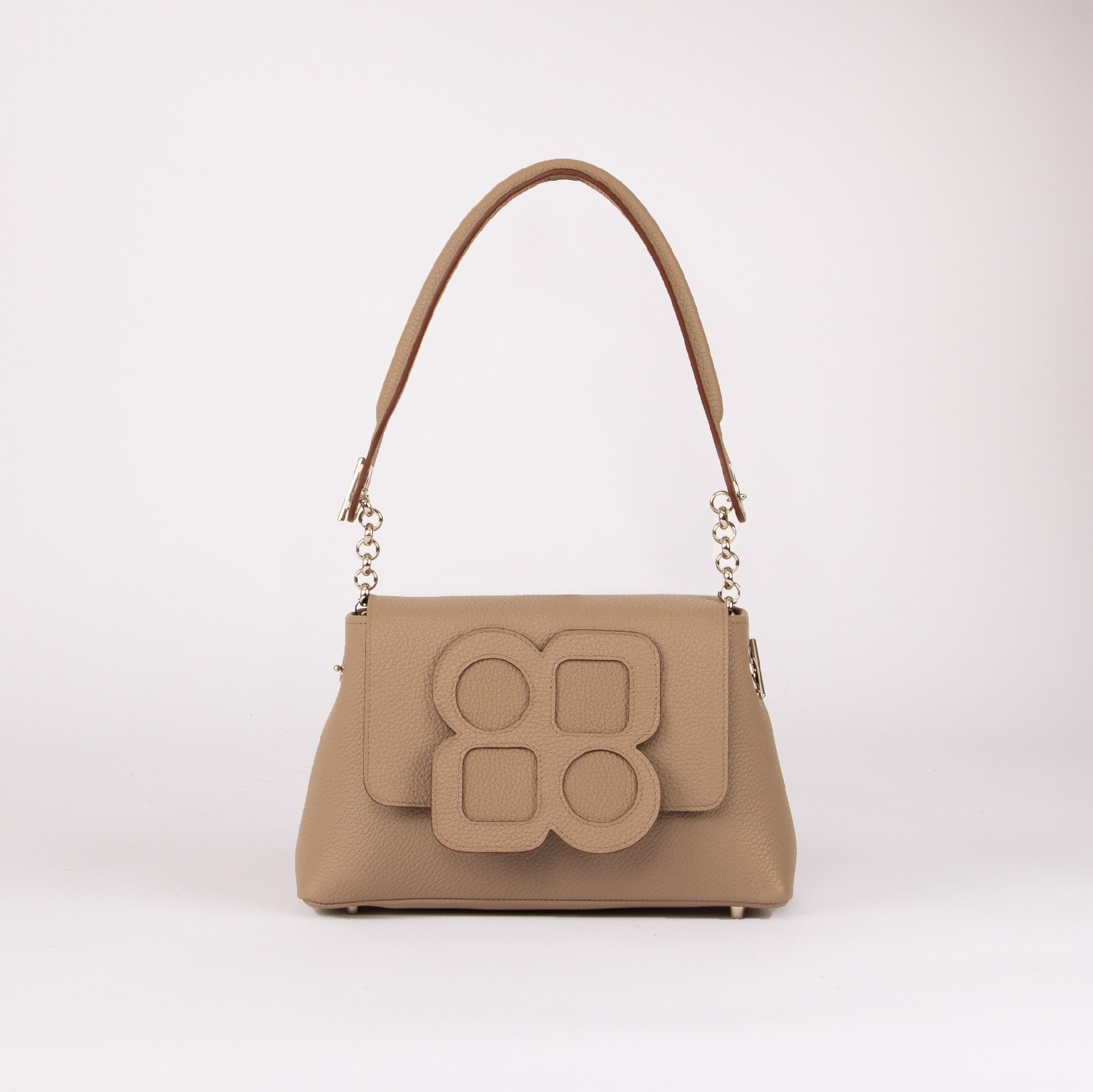 MEDIUM Bag - GUS CLOVER Flap and Shoulder Handle