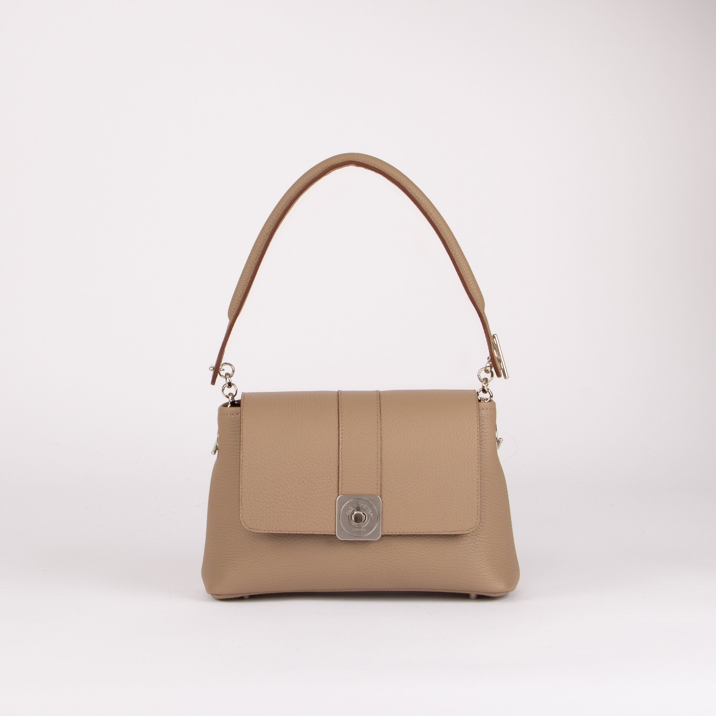 MEDIUM Bag - GUS Fur Flap and Shoulder Handle