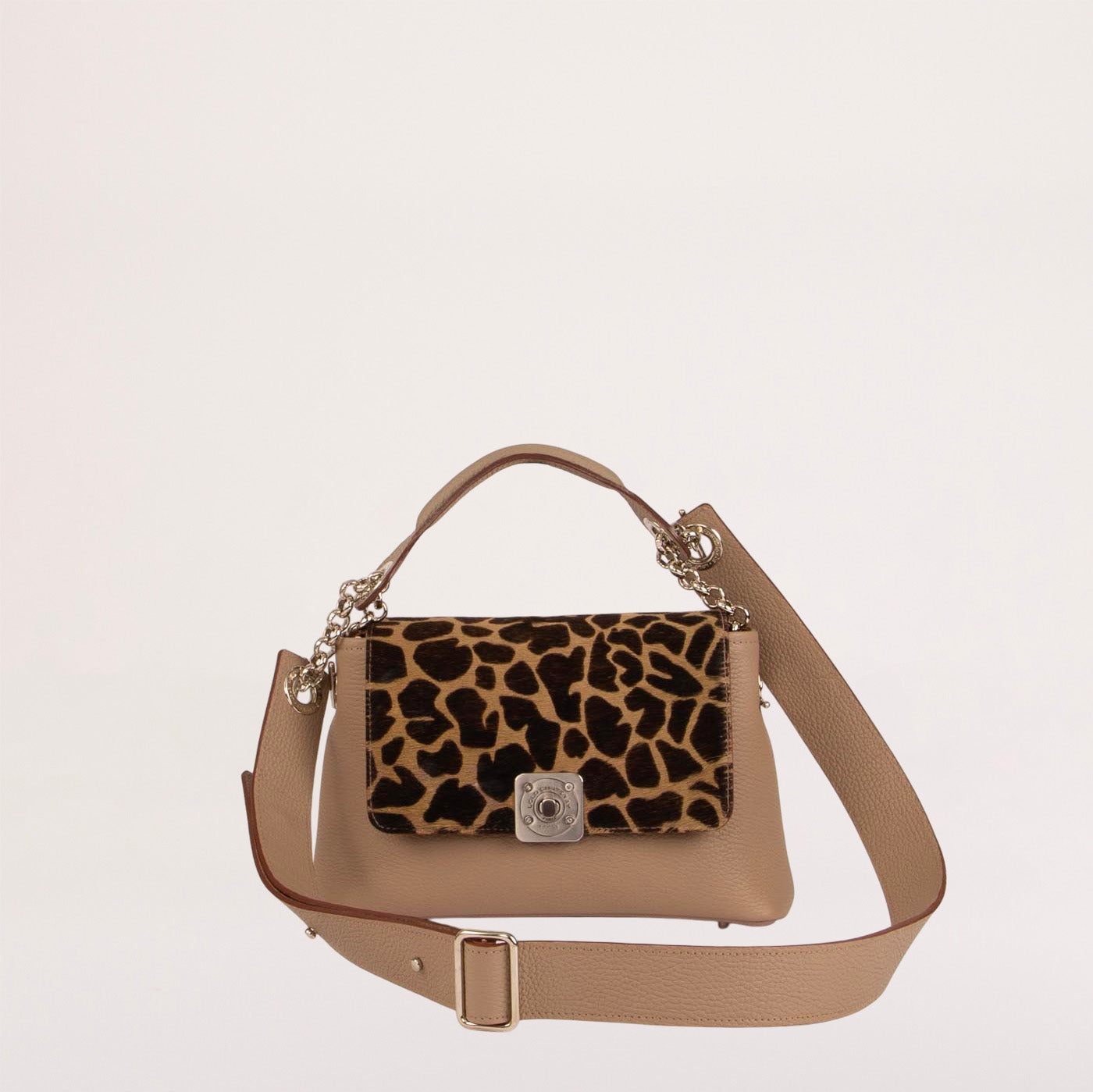 Sac MEDIUM - Rabat Gus Fourrure, Poignée Main et Bandoulière Réglable