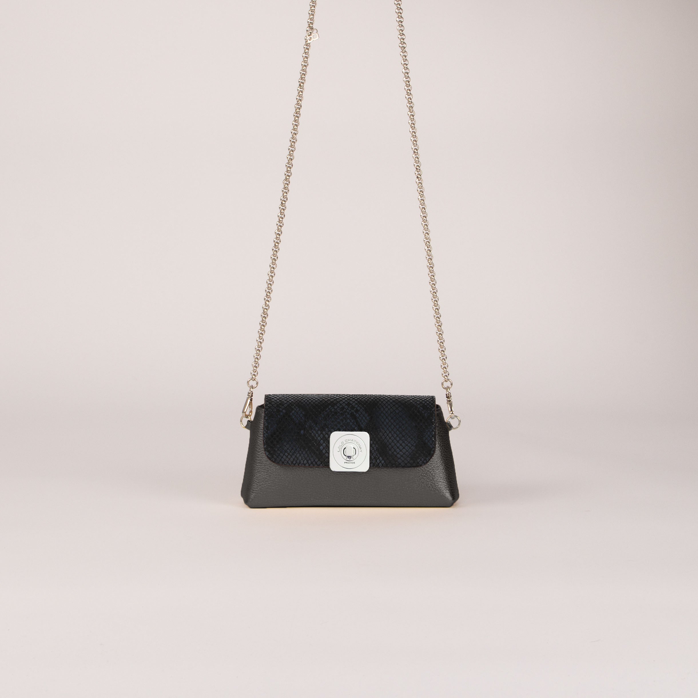 NANO XL Bag - NANO XL PYTHON Flap and Shoulder Chain