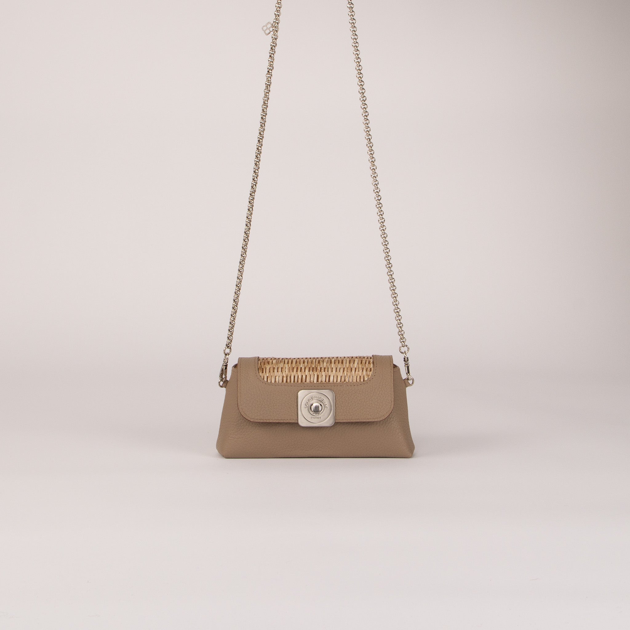 NANO XL Bag - BUBBLE STRAW Flap and Shoulder Chain