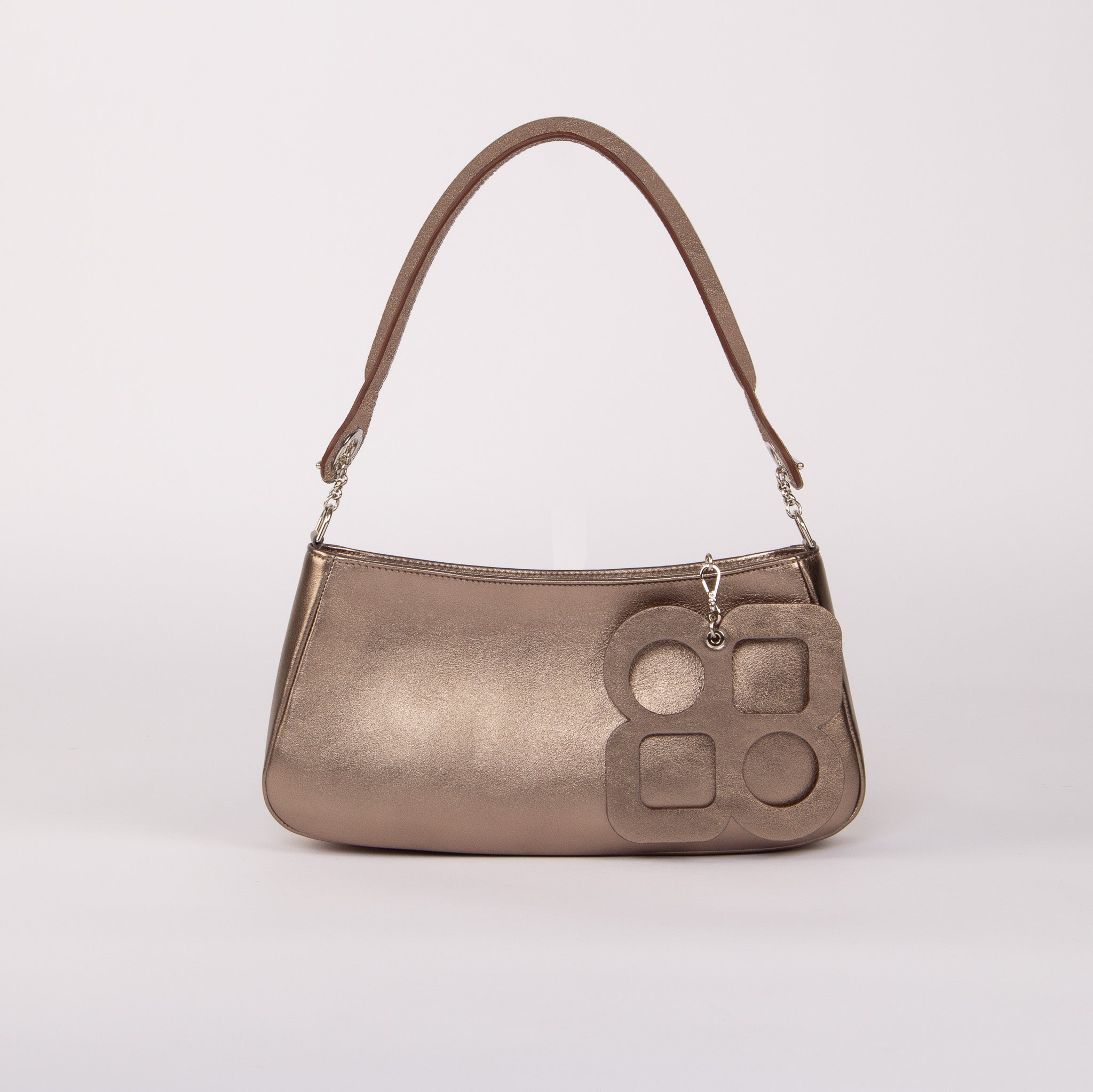 Moon Clutch Bag - Clover Bag Jewel and Shoulder Handle