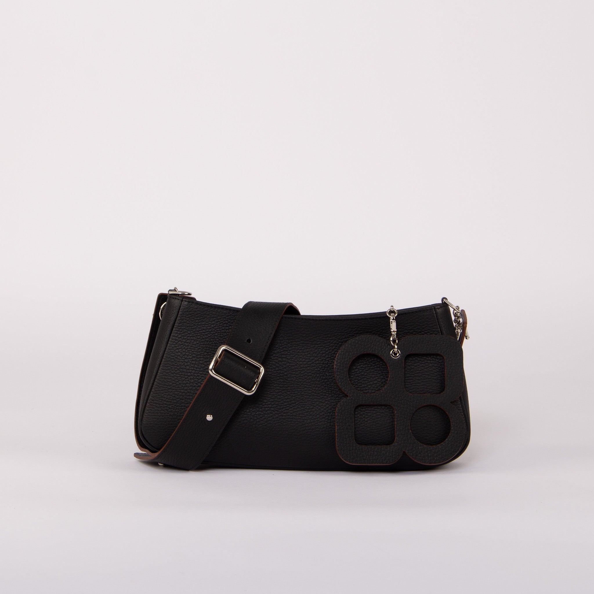 Moon Clutch Bag - Clover Bag Jewel and Wide Adjustable Shoulder Strap