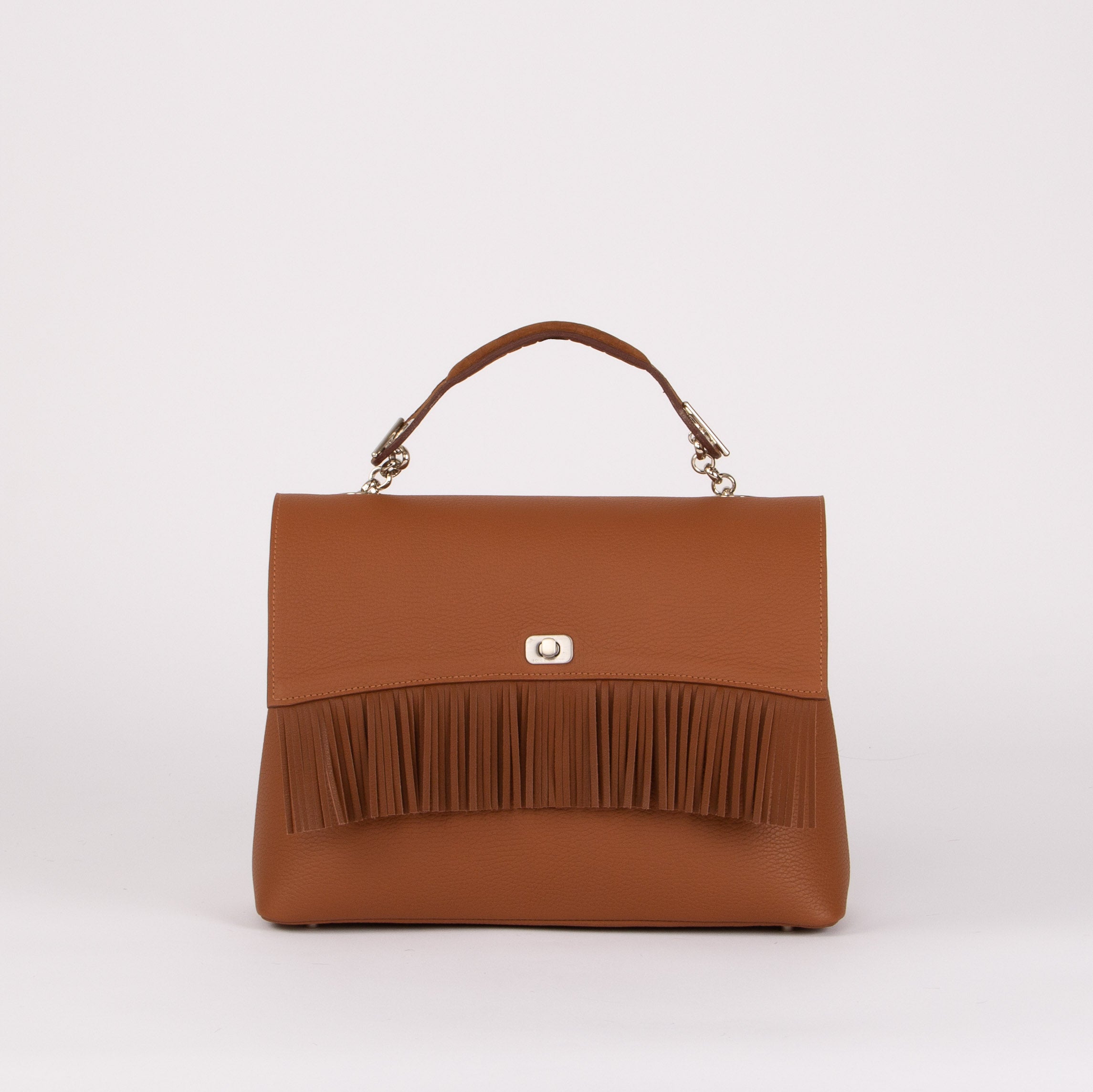 BIG Handbag - Fringed Flap | Cowhide