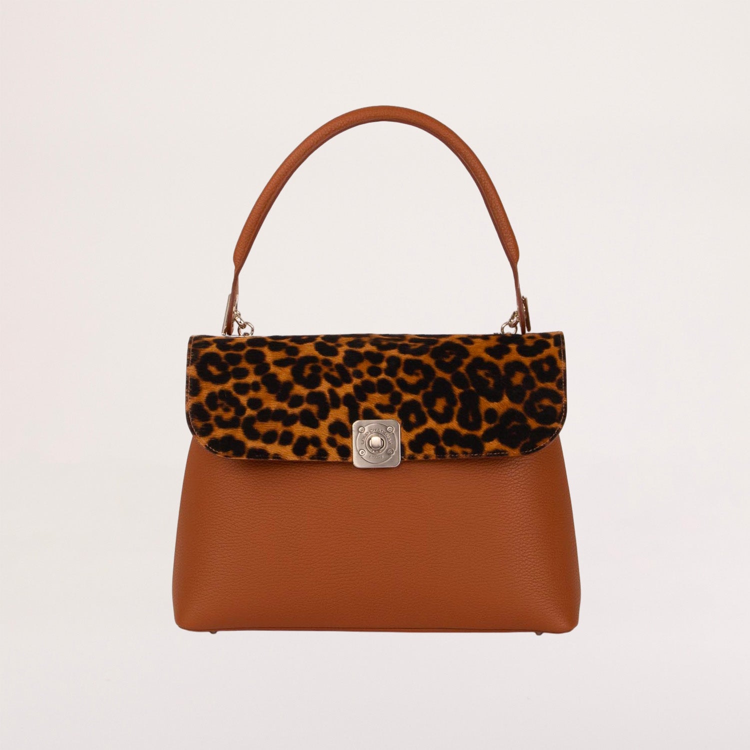 BIG Shoulder Bag - Reversible Leopard Flap