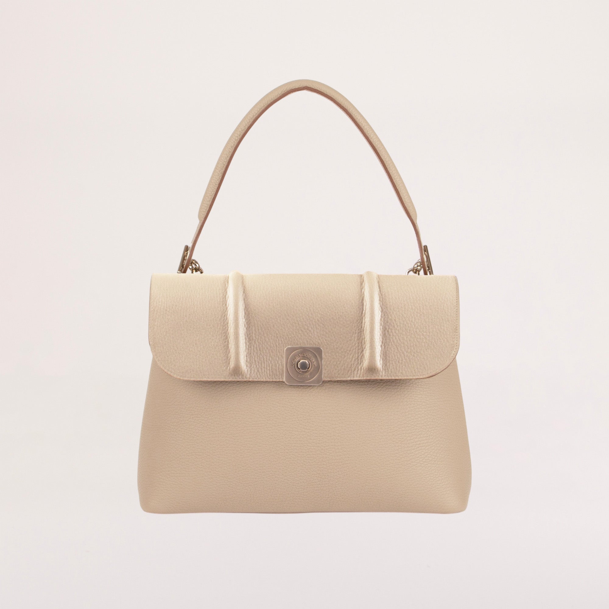 BIG Shoulder Bag - Smooth Pearl Flap