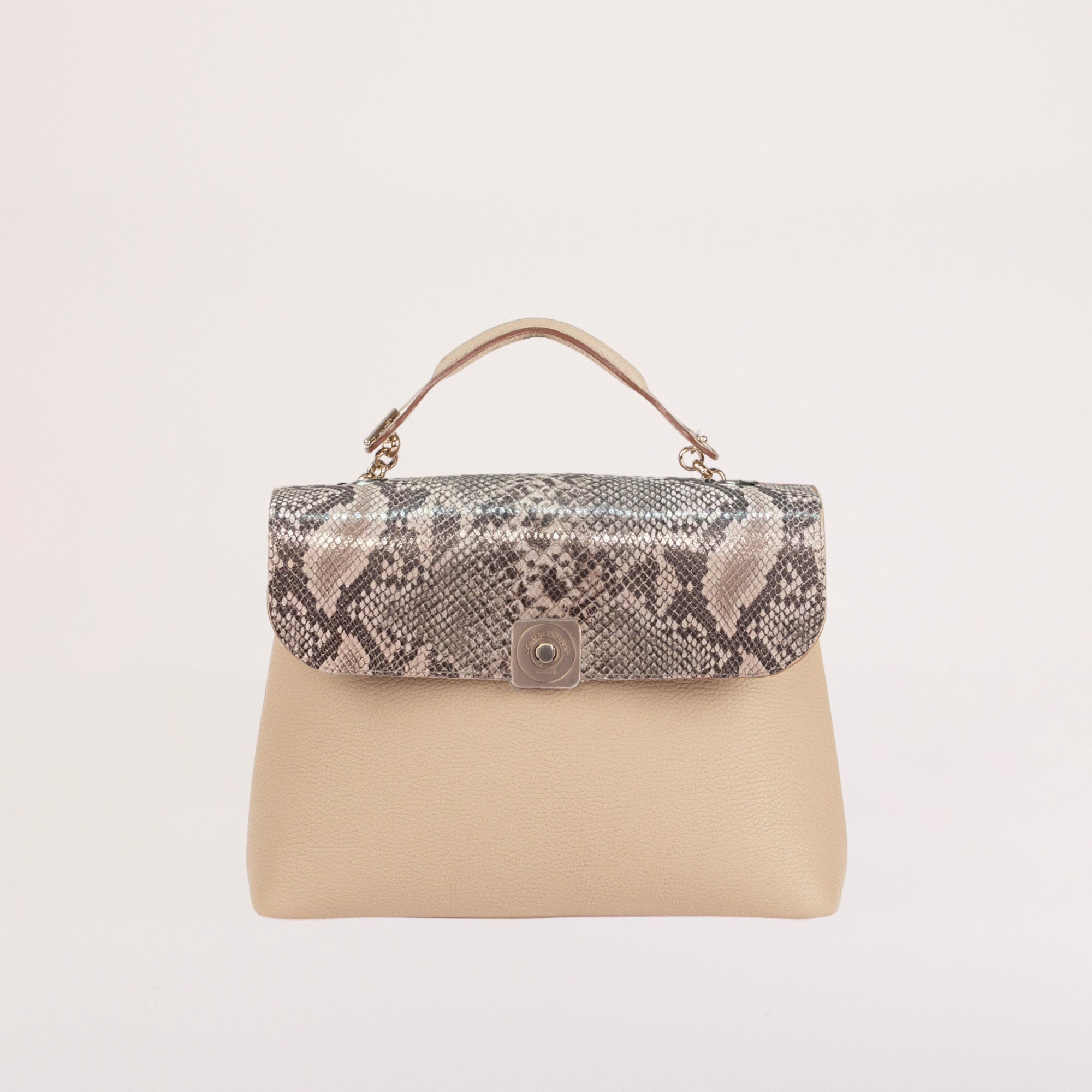 BIG Handbag - Reversible Python Flap