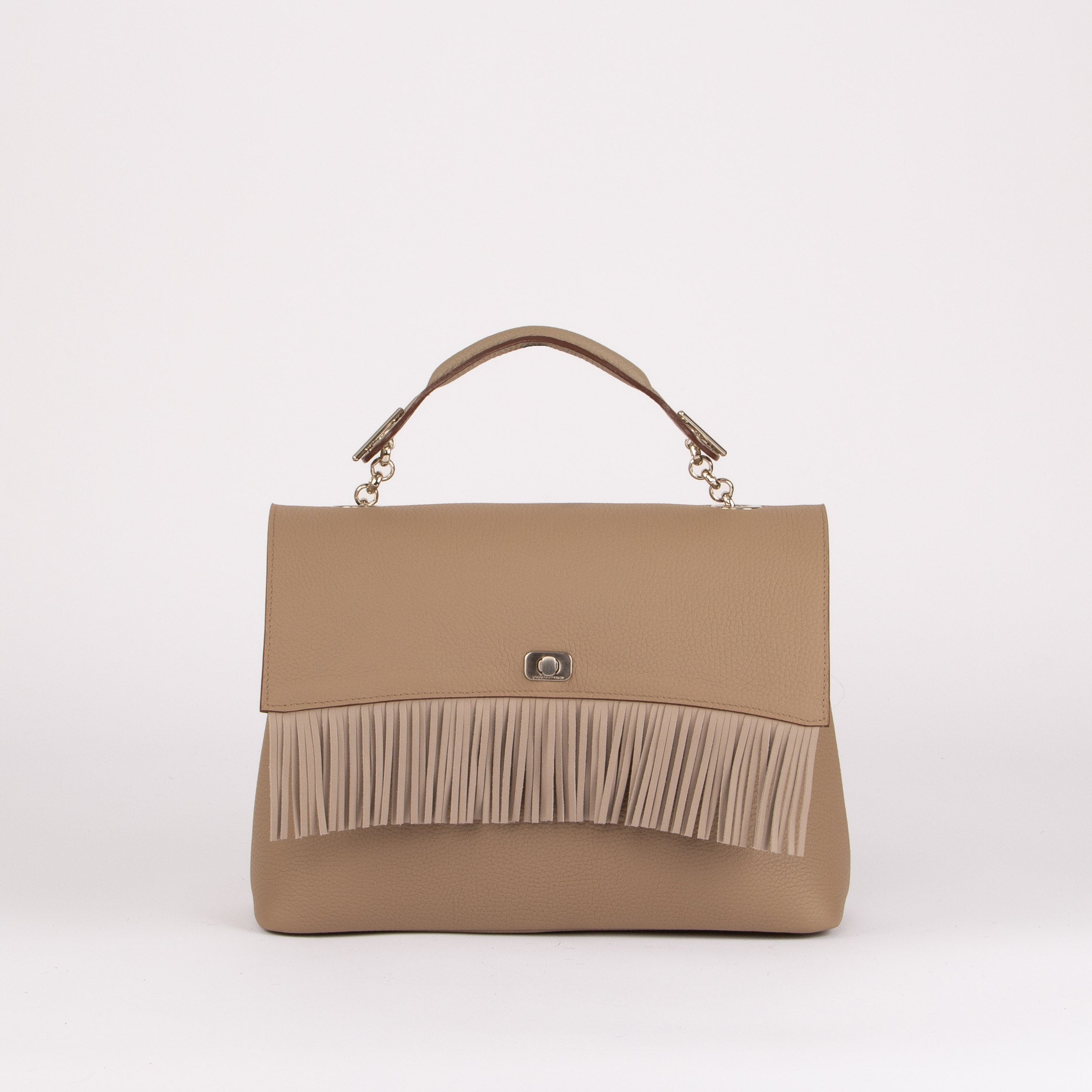 BIG Handbag - Fringed Flap | Cowhide