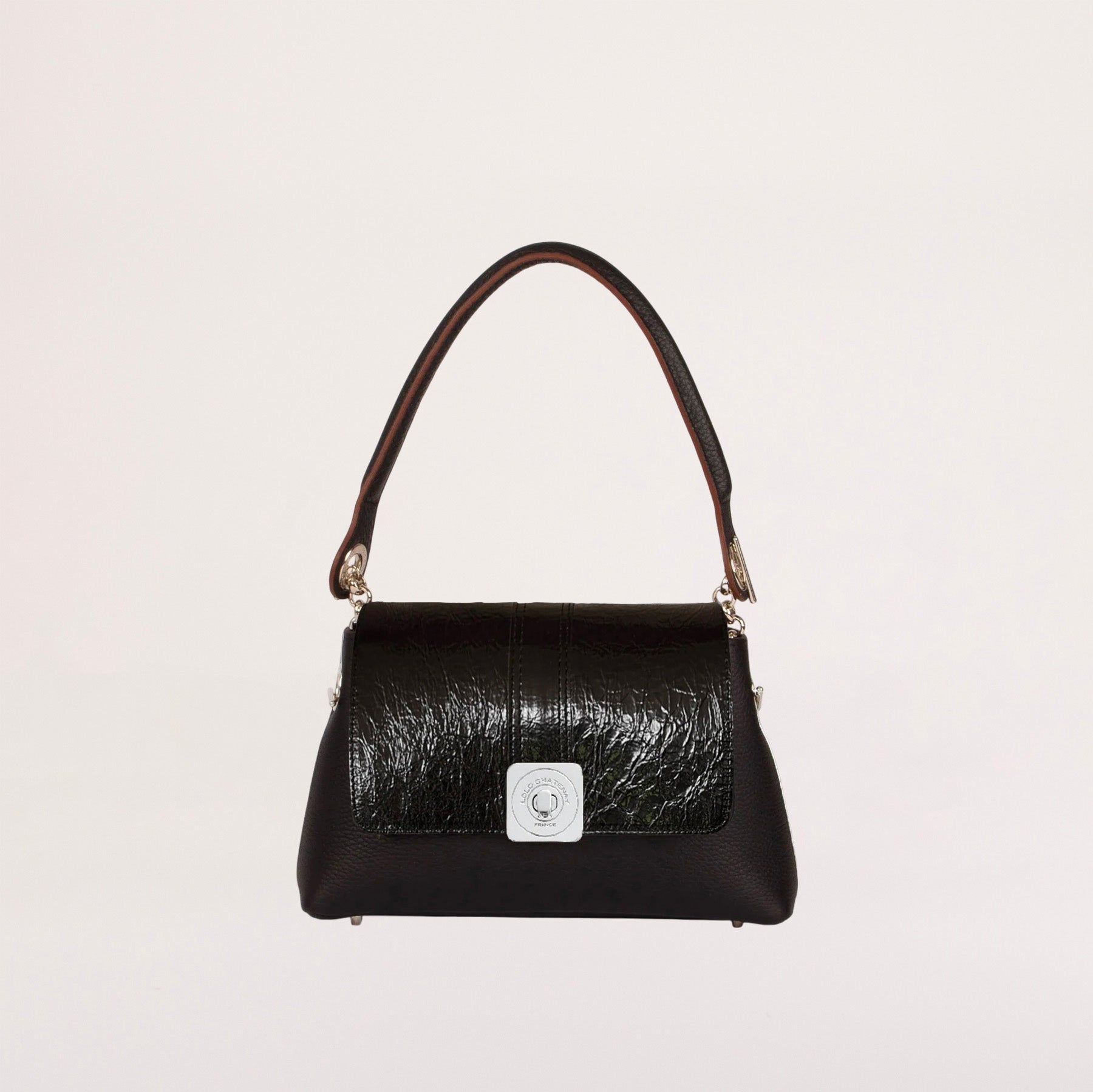 Sac MEDIUM - Rabat GUS Vernis et Poignée Epaule