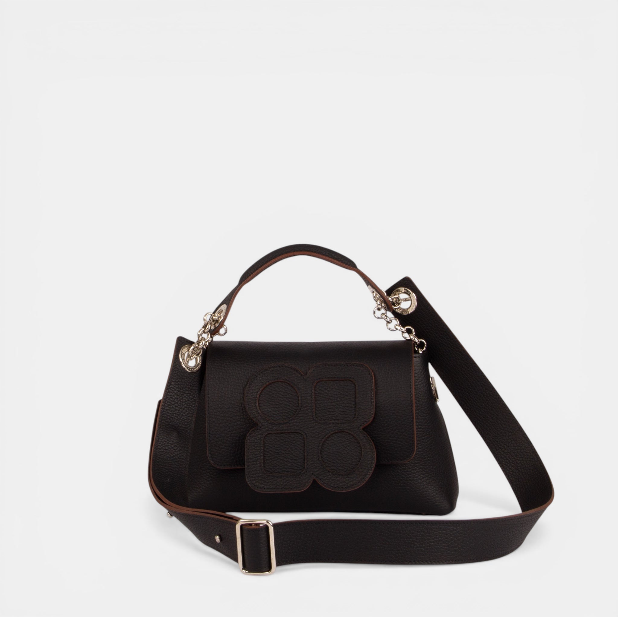 MITTLERE Tasche – GUS CLOVER Klappe, Handgriff und verstellbarer Schultergurt