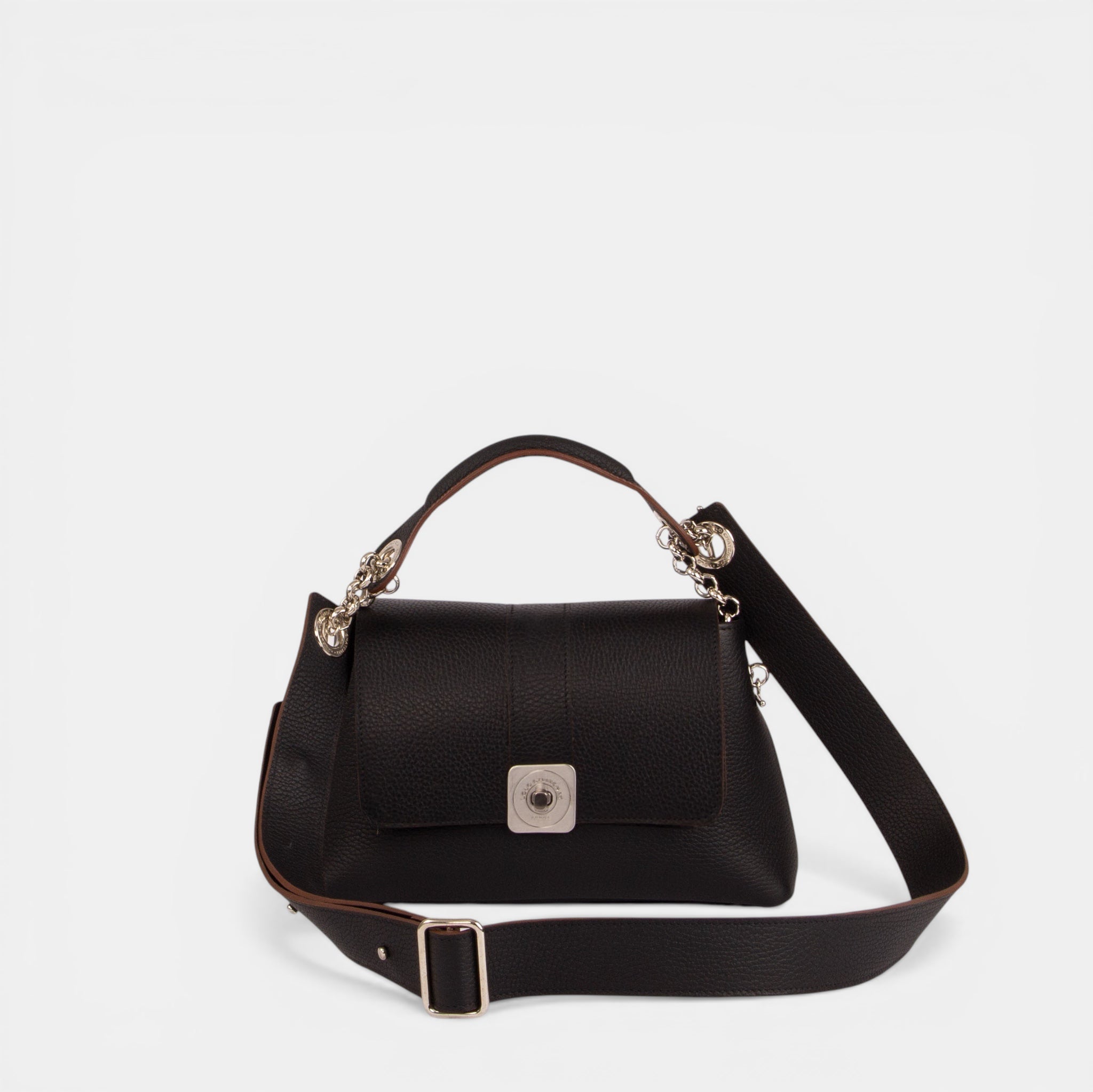 Tasche MEDIUM - Umschlagklappe mit Python-Print, Tragegriff und verstellbarer Schultergurt