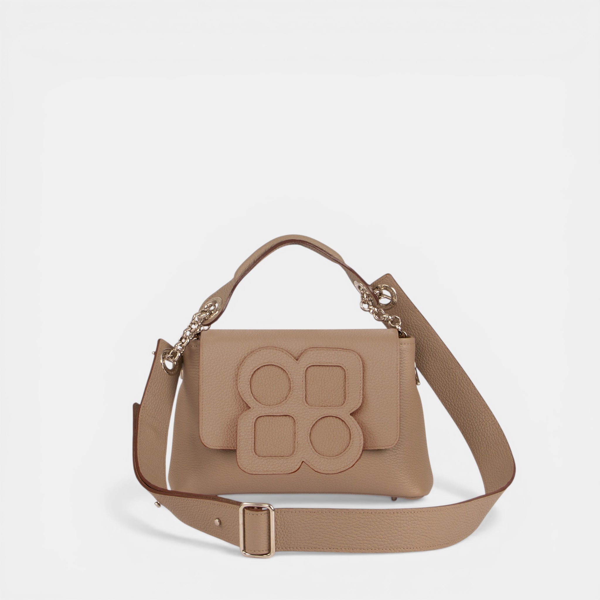 MITTLERE Tasche – Gus Clover-Klappe, Handgriff und verstellbarer Schultergurt