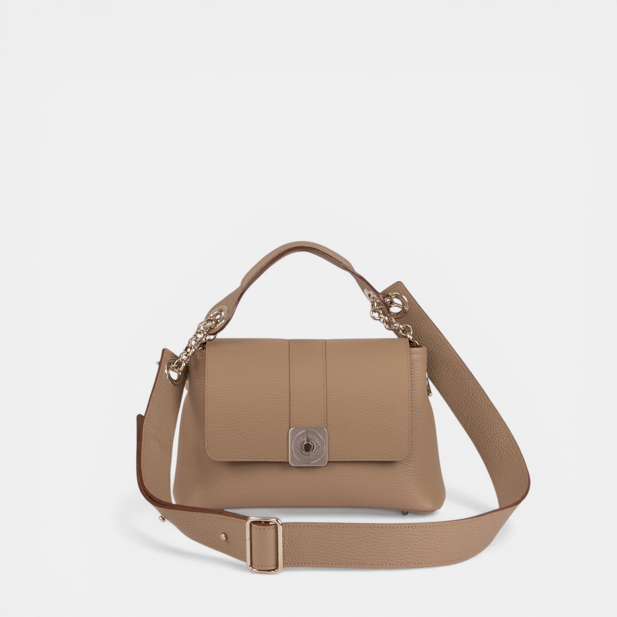 MITTLERE Tasche – Gus Python-Klappe, Handgriff und verstellbarer Schultergurt
