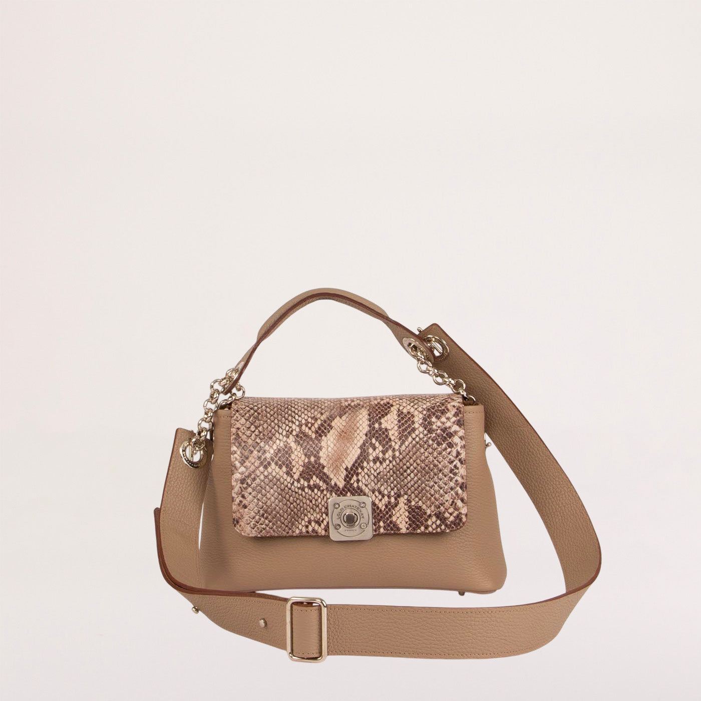 Sac MEDIUM - Rabat Gus Python, Poignée Main et Bandoulière Réglable