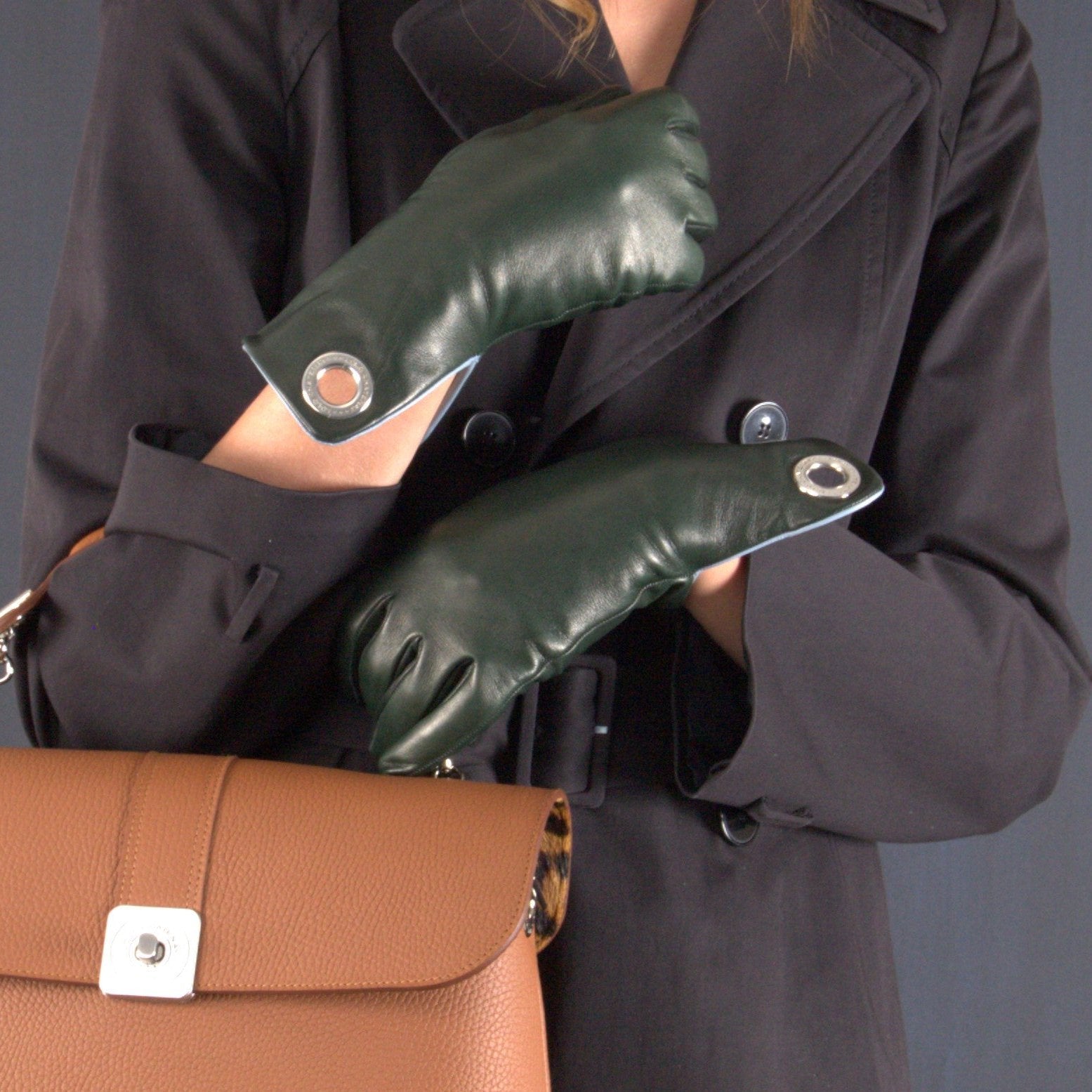 Two-tone Leather Gloves